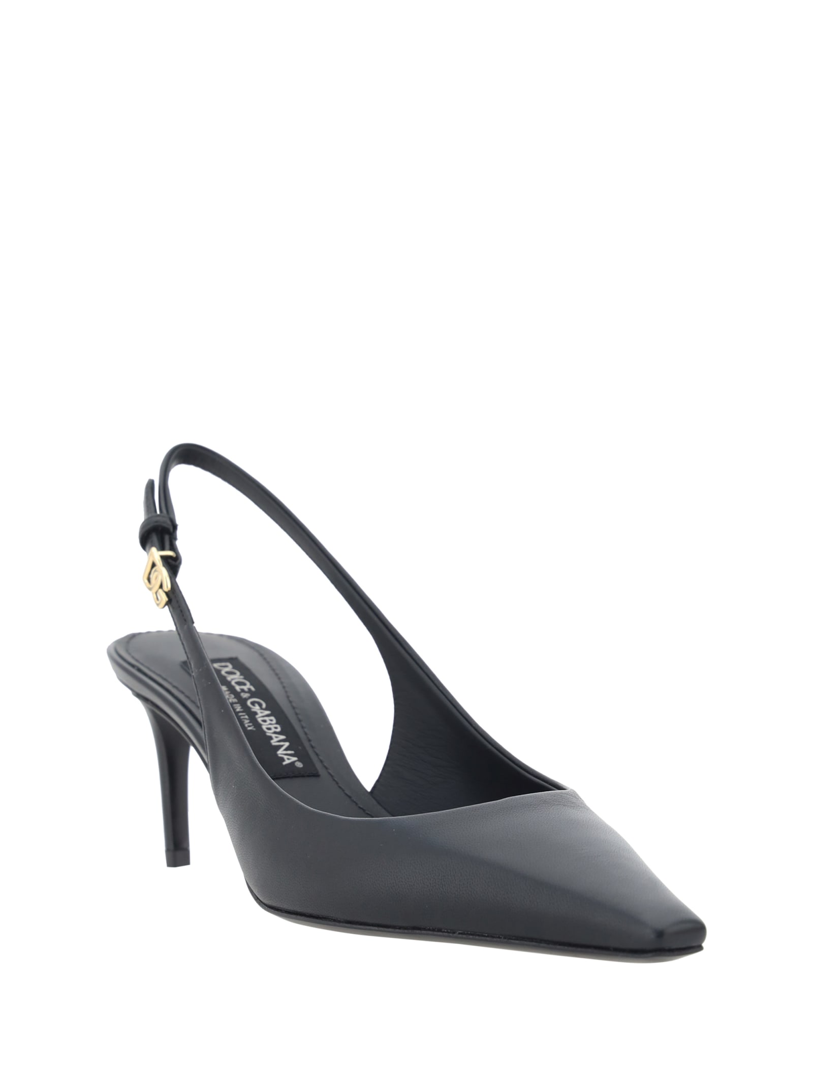 Shop Dolce & Gabbana Slingback Pumps In Nero