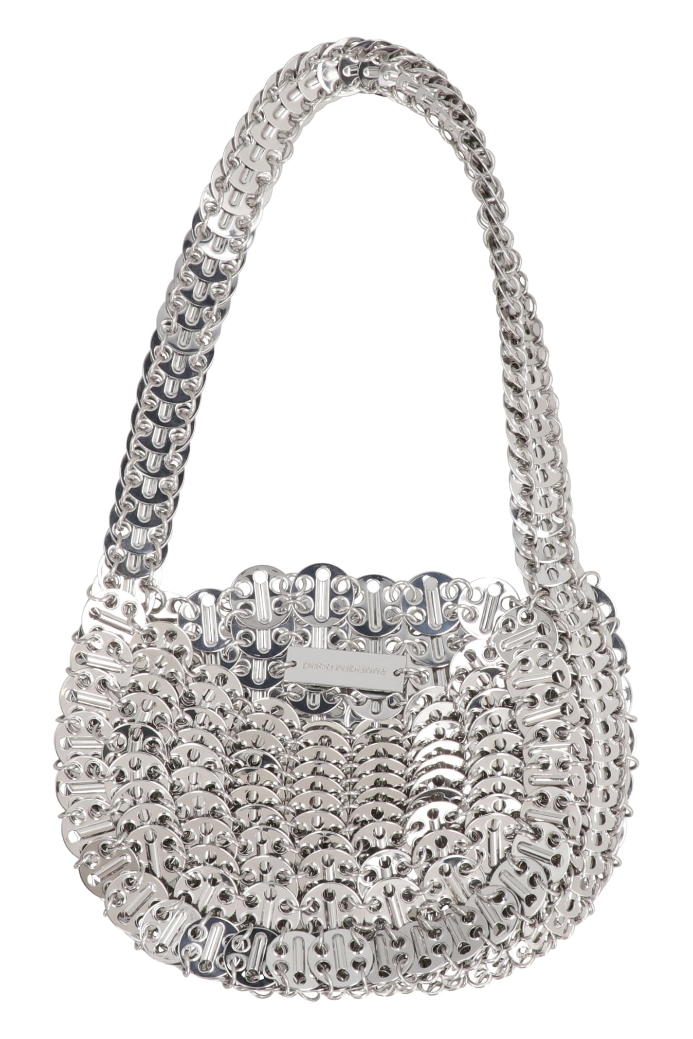 Rabanne Silver 1969 Moon Bag In Silver