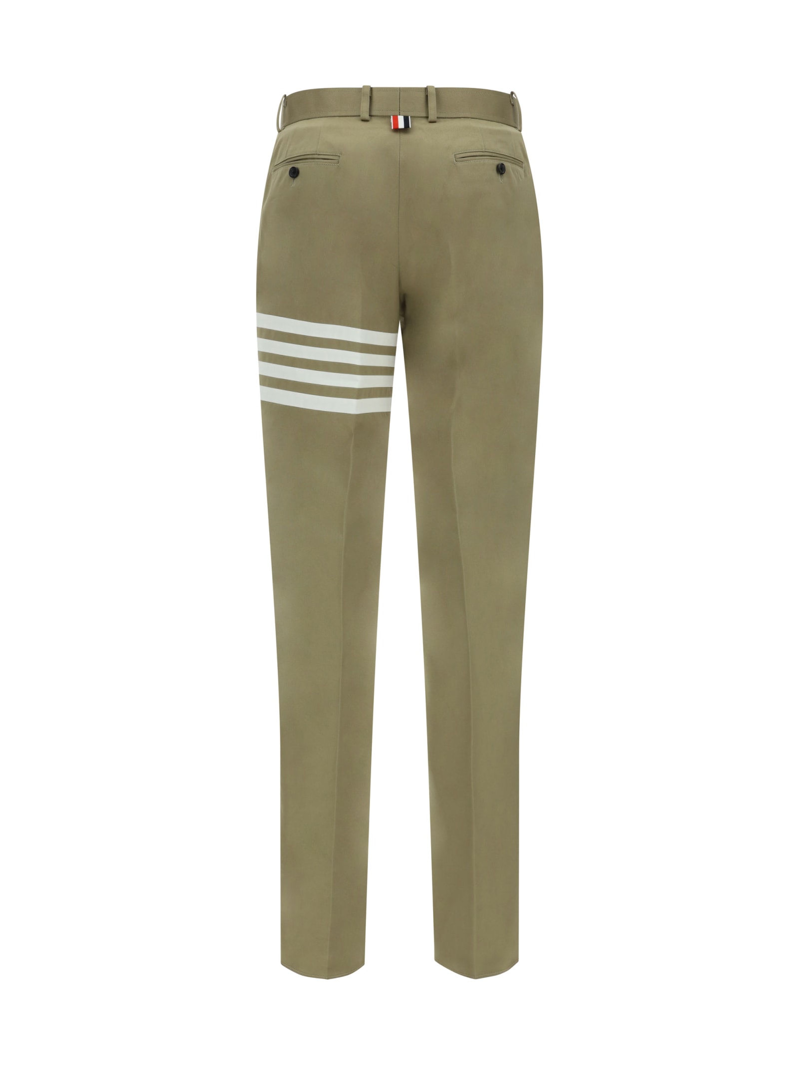 Shop Thom Browne Chino Trousers In Camel