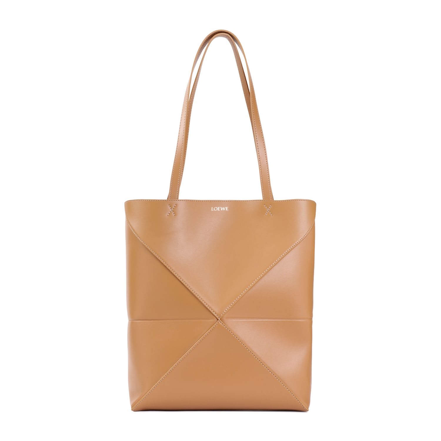 Loewe Puzzle Fold Medium Tote Women In Sand