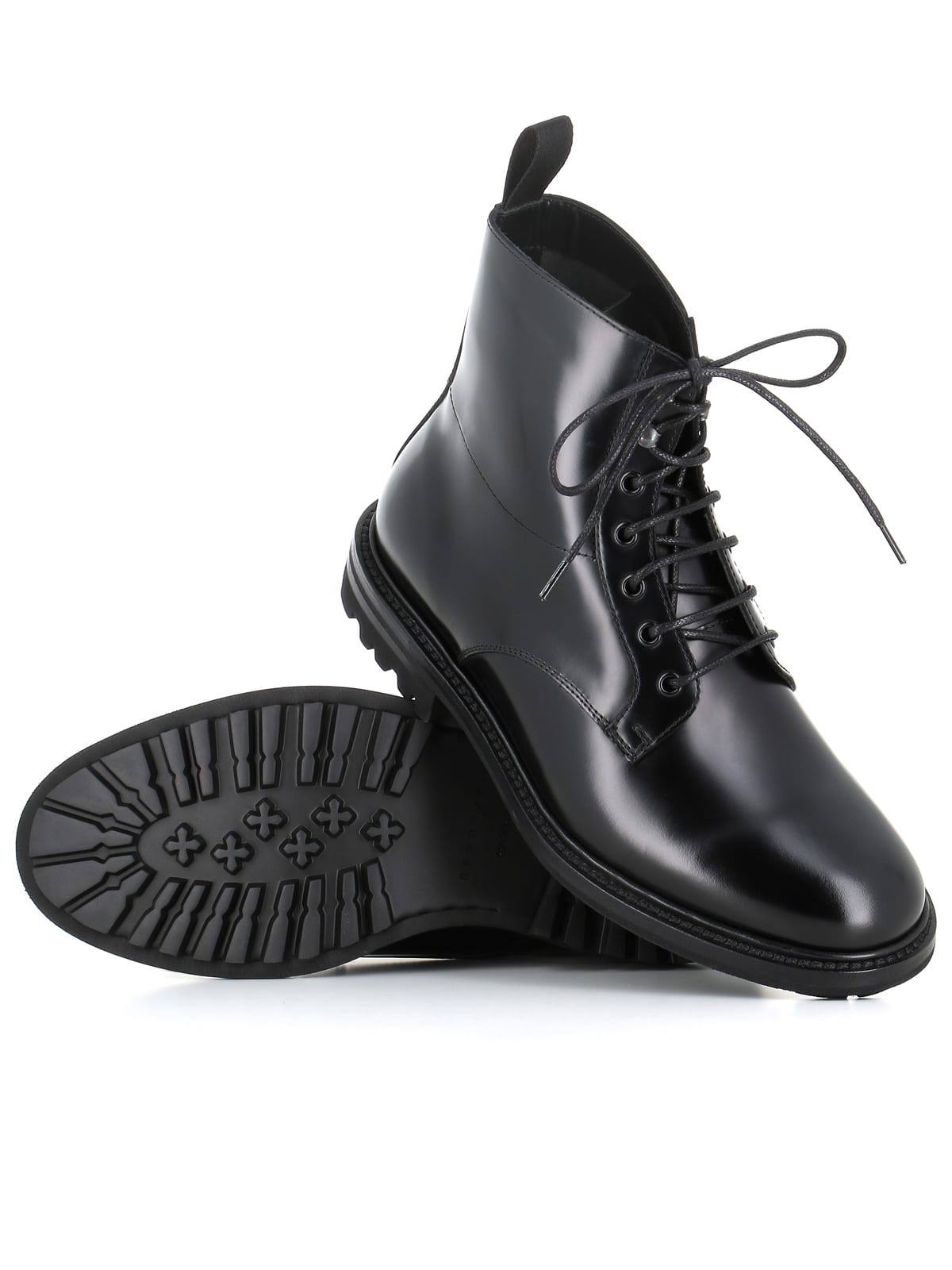 Shop Henderson Baracco Lace-up Boot Jason Roi In Black