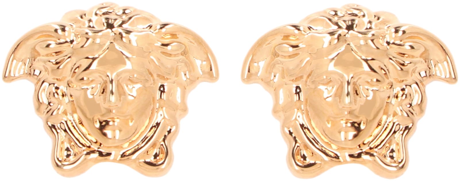 Shop Versace Gold-tone Earrings In Golden
