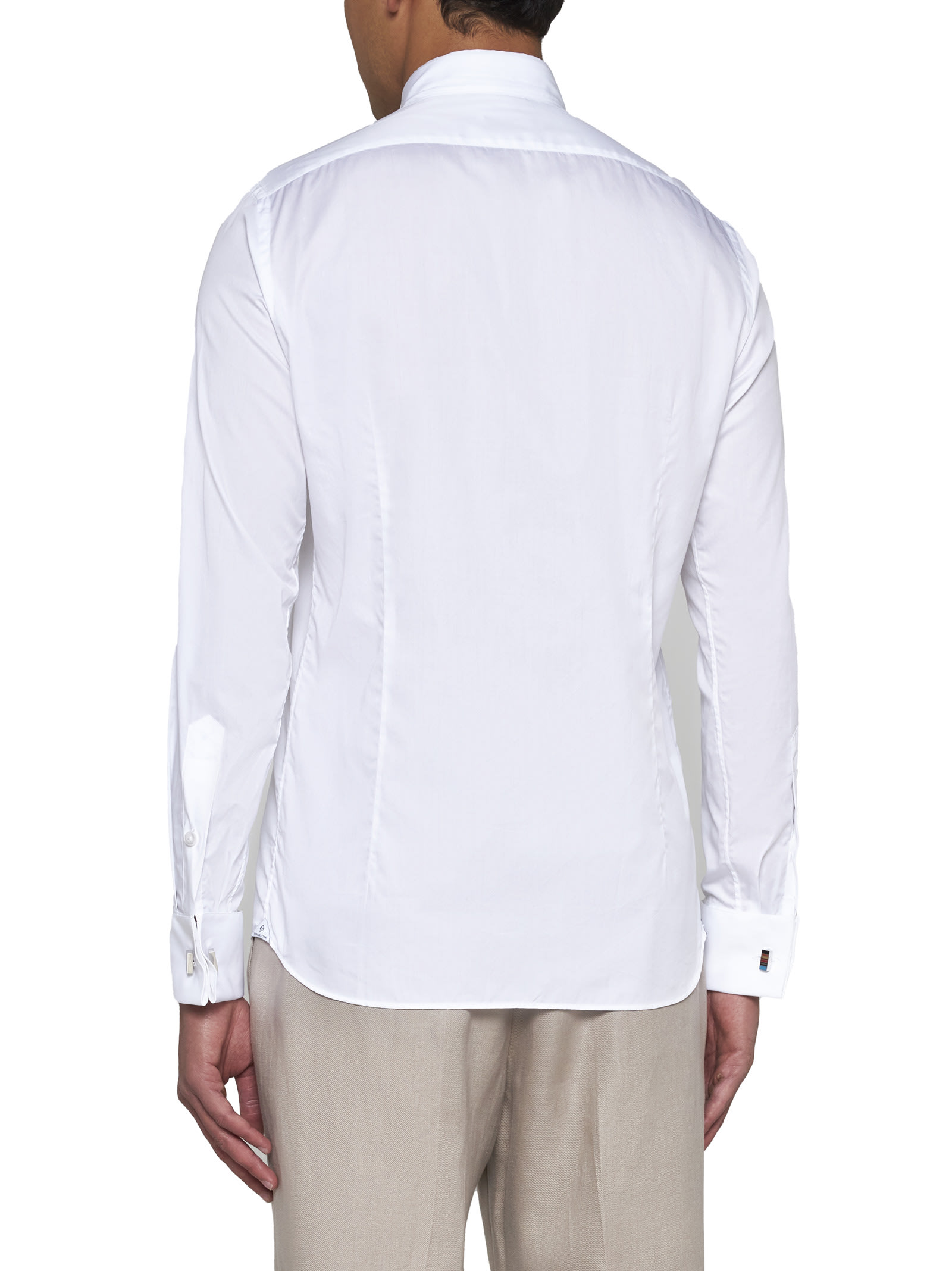 Shop Tagliatore Shirt In White