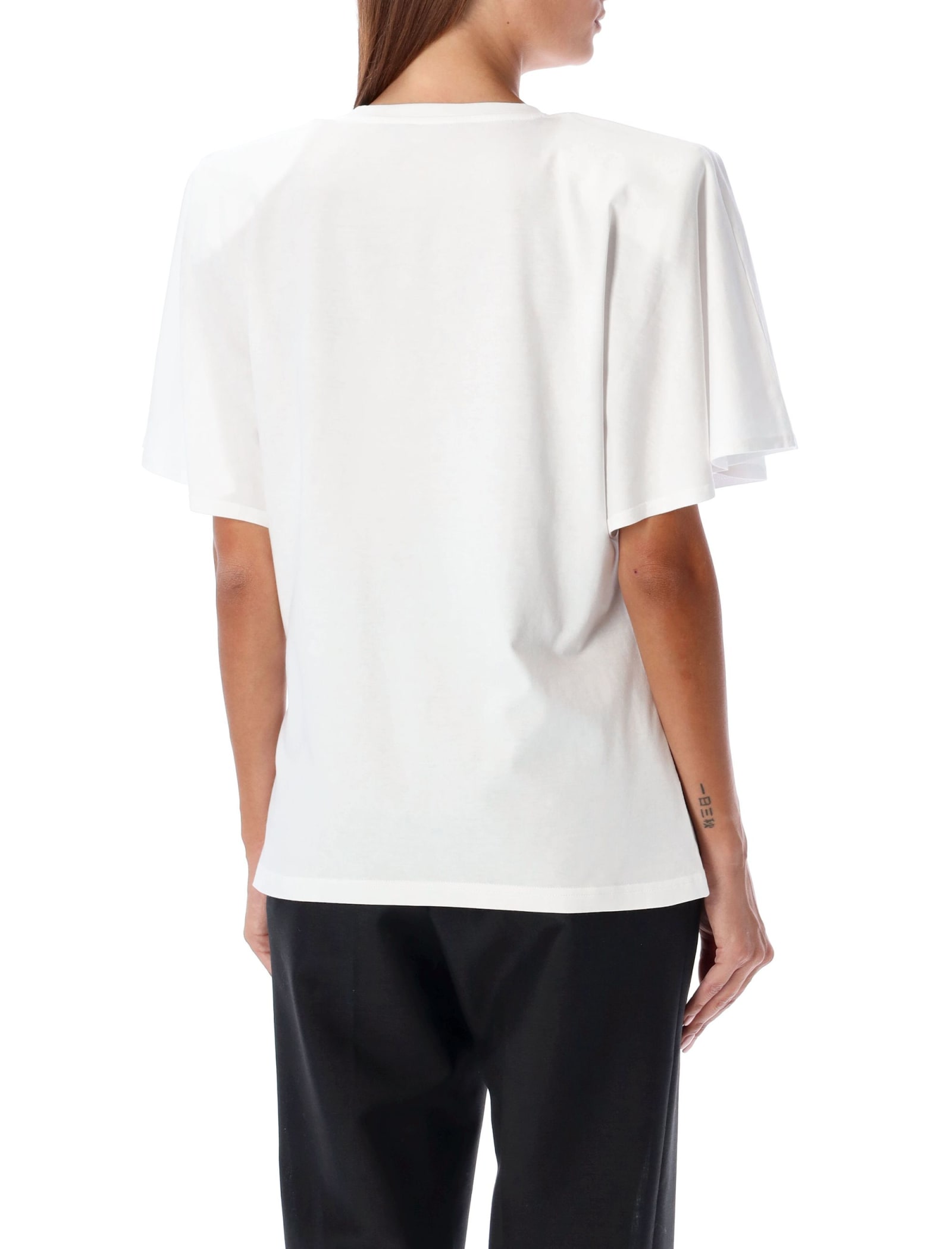 Shop Stella Mccartney Lips T-shirt In Pure White