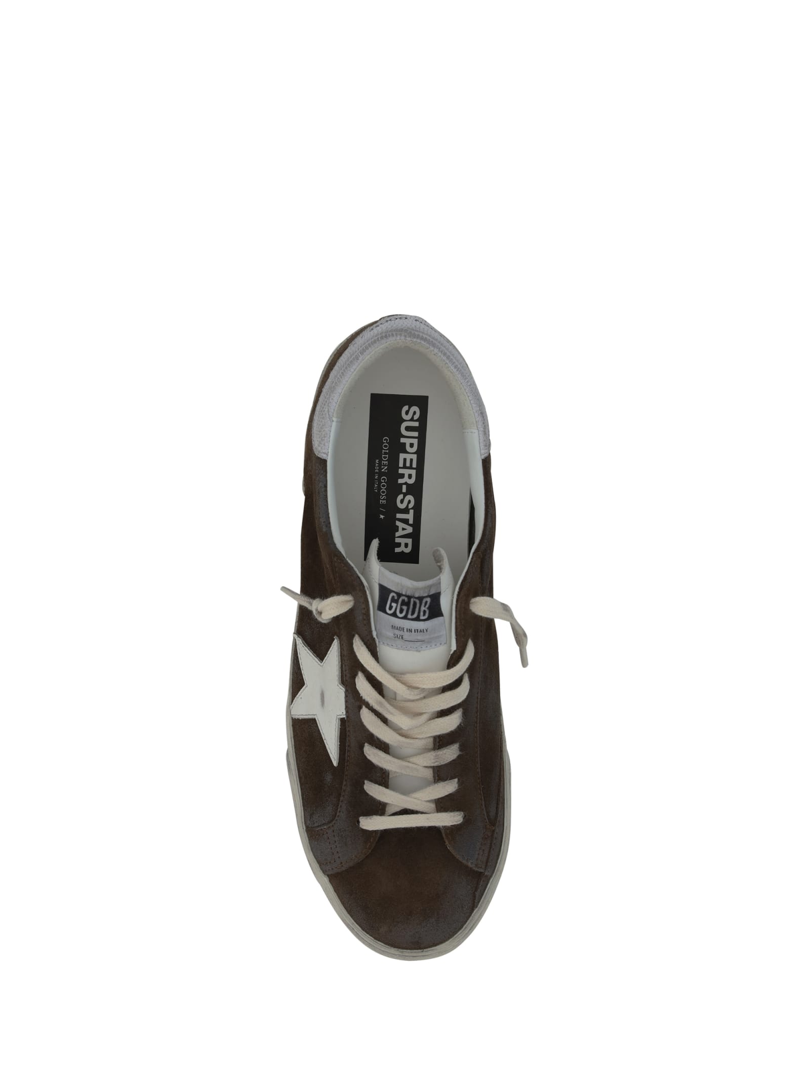 Shop Golden Goose Super Star Sneakers In Brown