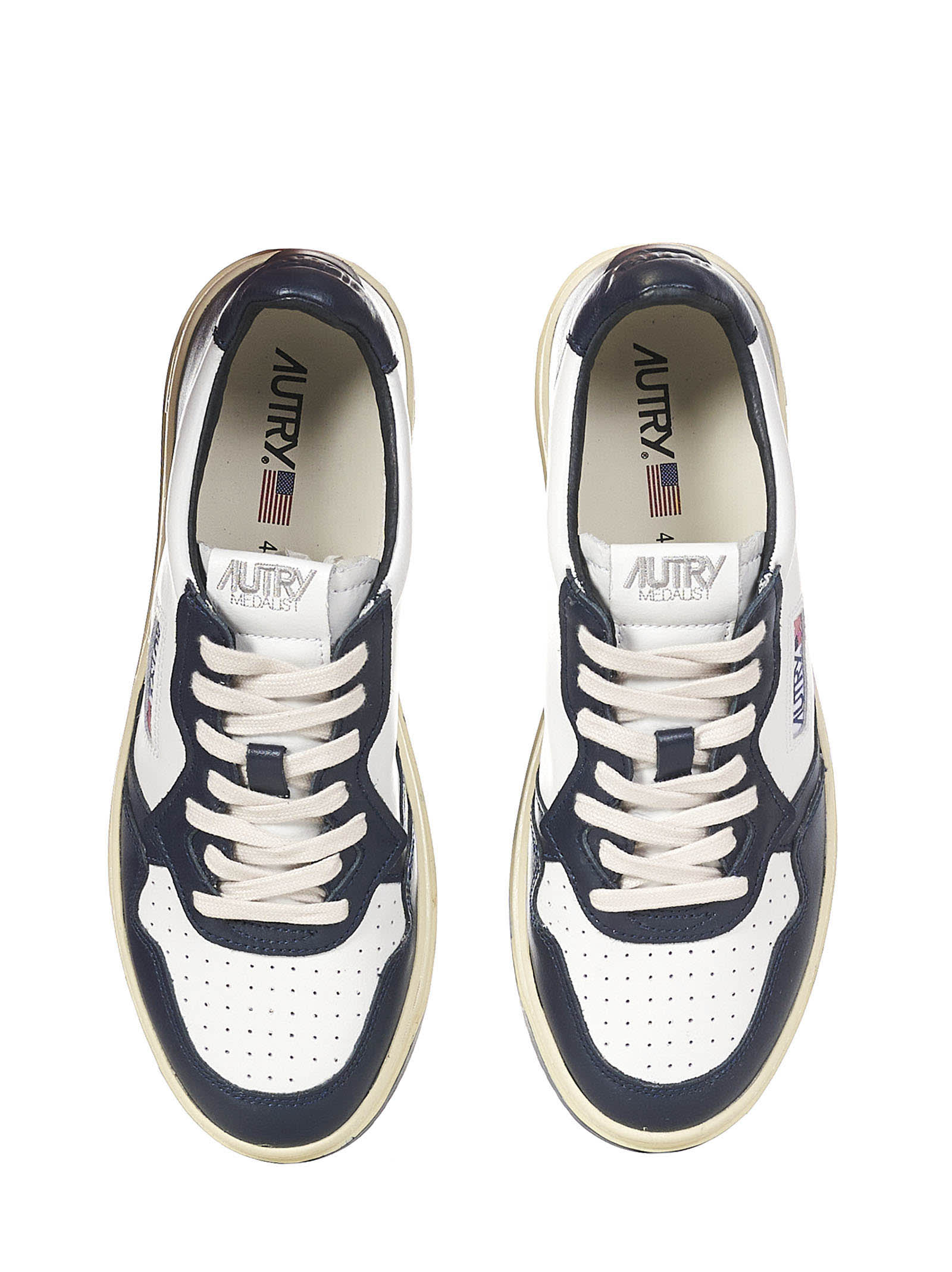 Shop Autry Action Medalist 1 Low Sneakers In Blue