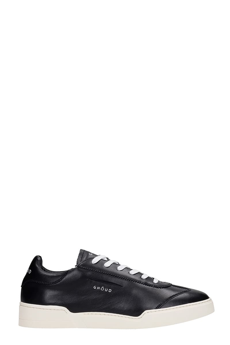 Ghoud Low Sneakers In Black Leather