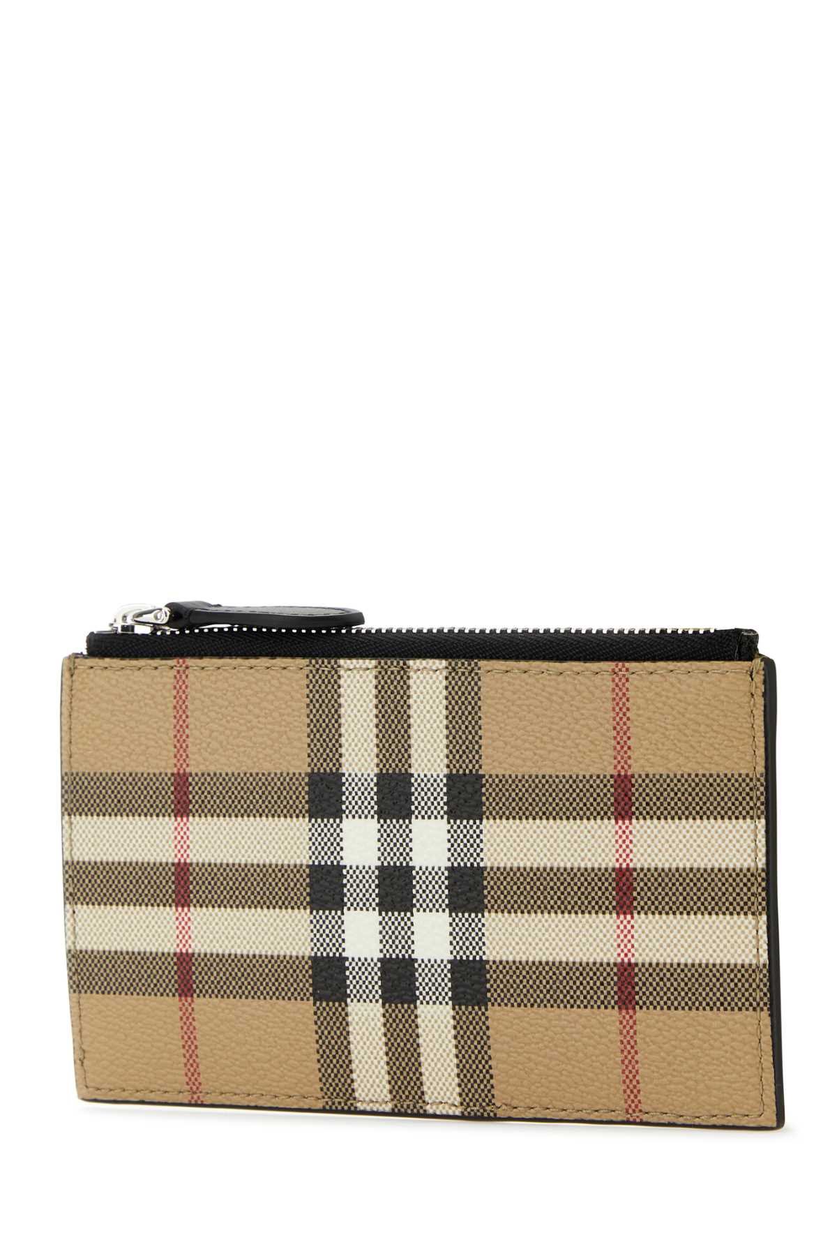 Shop Burberry Printed Canvas Wallet In Archivebeige