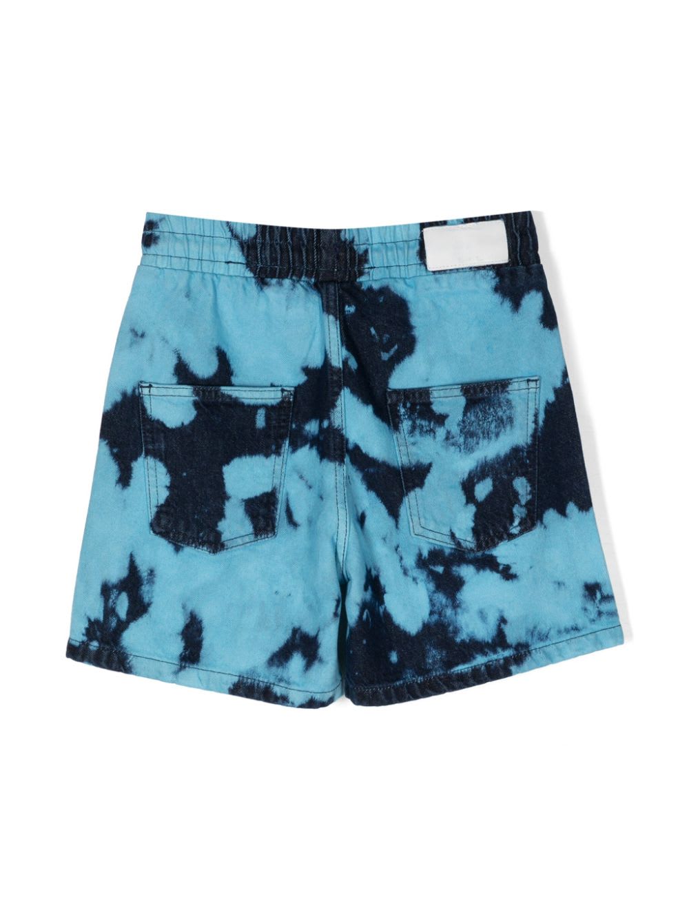Msgm Bermuda Con Stampa In Denim