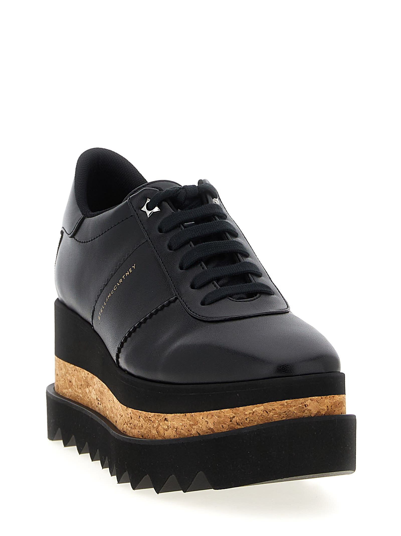 Stella Mccartney Elyse Platform Brogues With Contrast Sole In Black