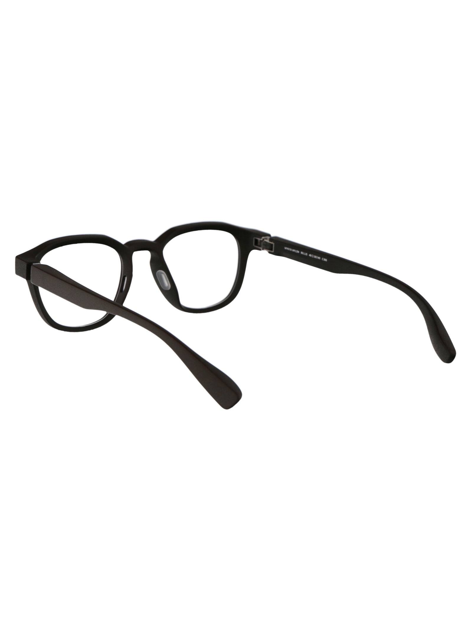 Shop Mykita Bellis Glasses In 355 Md2-ebony Brown Clear