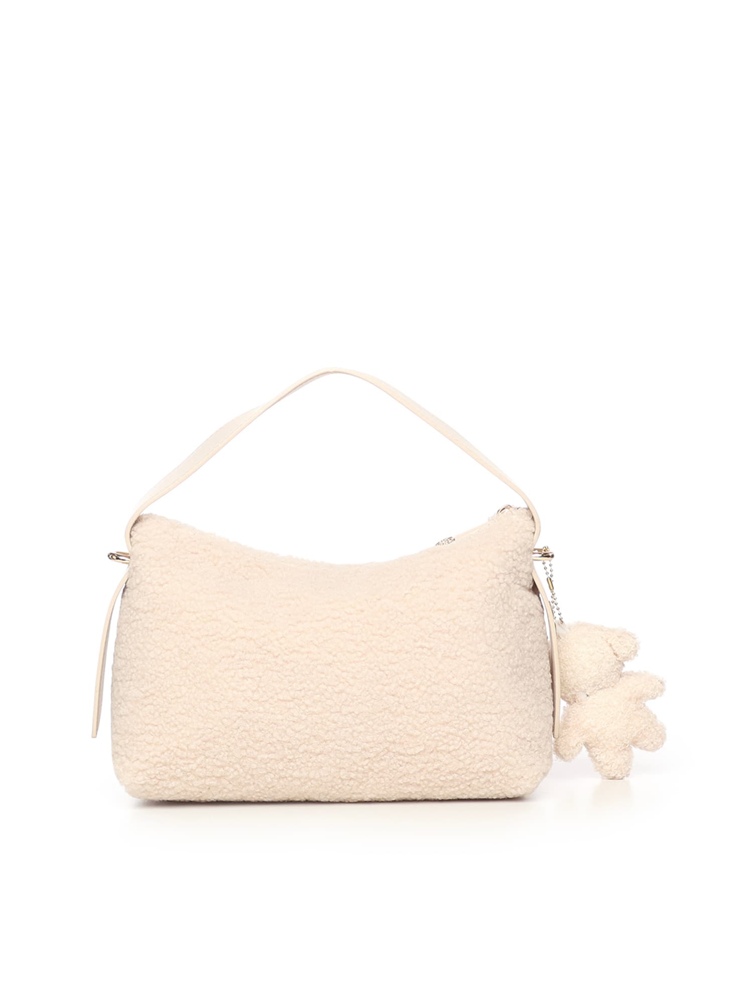 V73 Isabella Shoulder Bag With Charm In Neutral