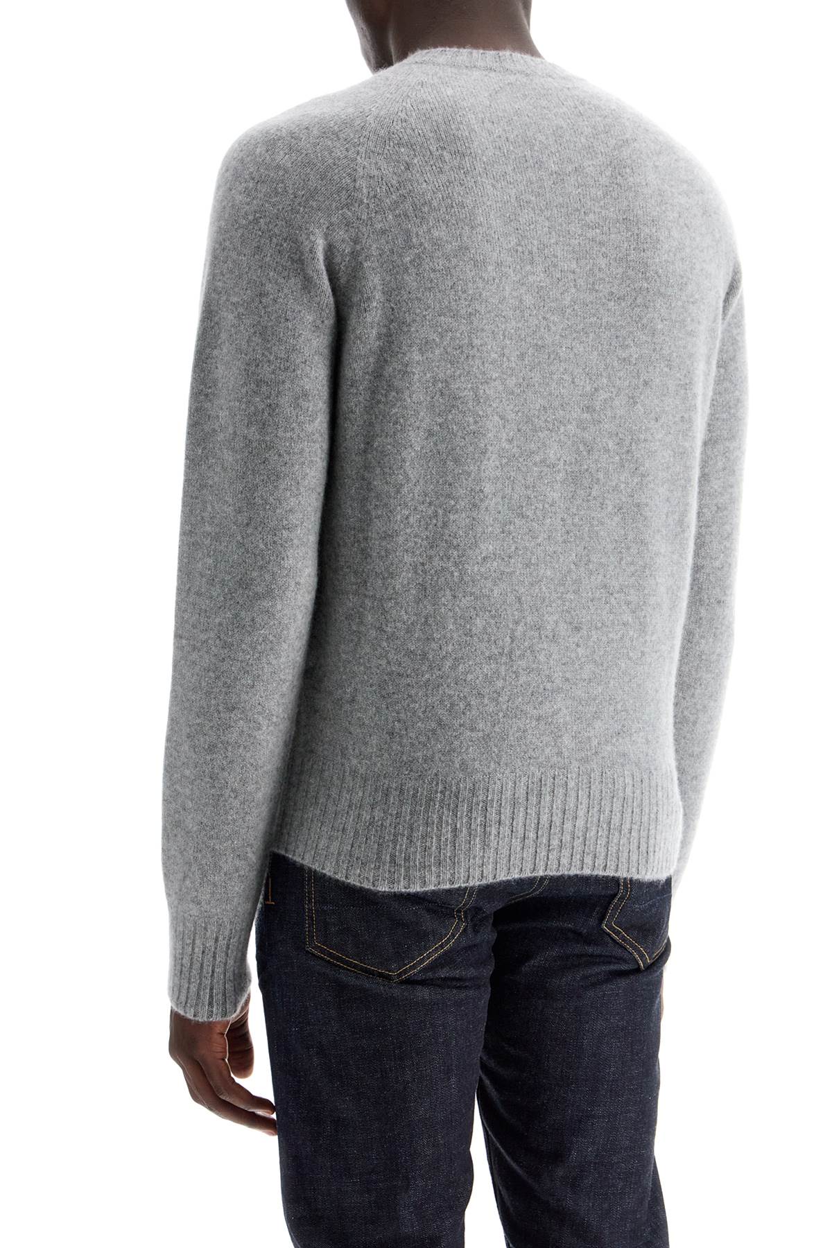 Shop Tom Ford Cashmere Crewneck Pullover In Grey