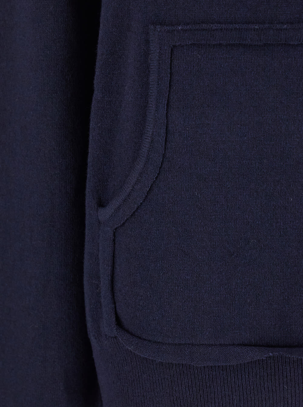 Shop Maison Margiela Blue Hoodie In Wool Woman