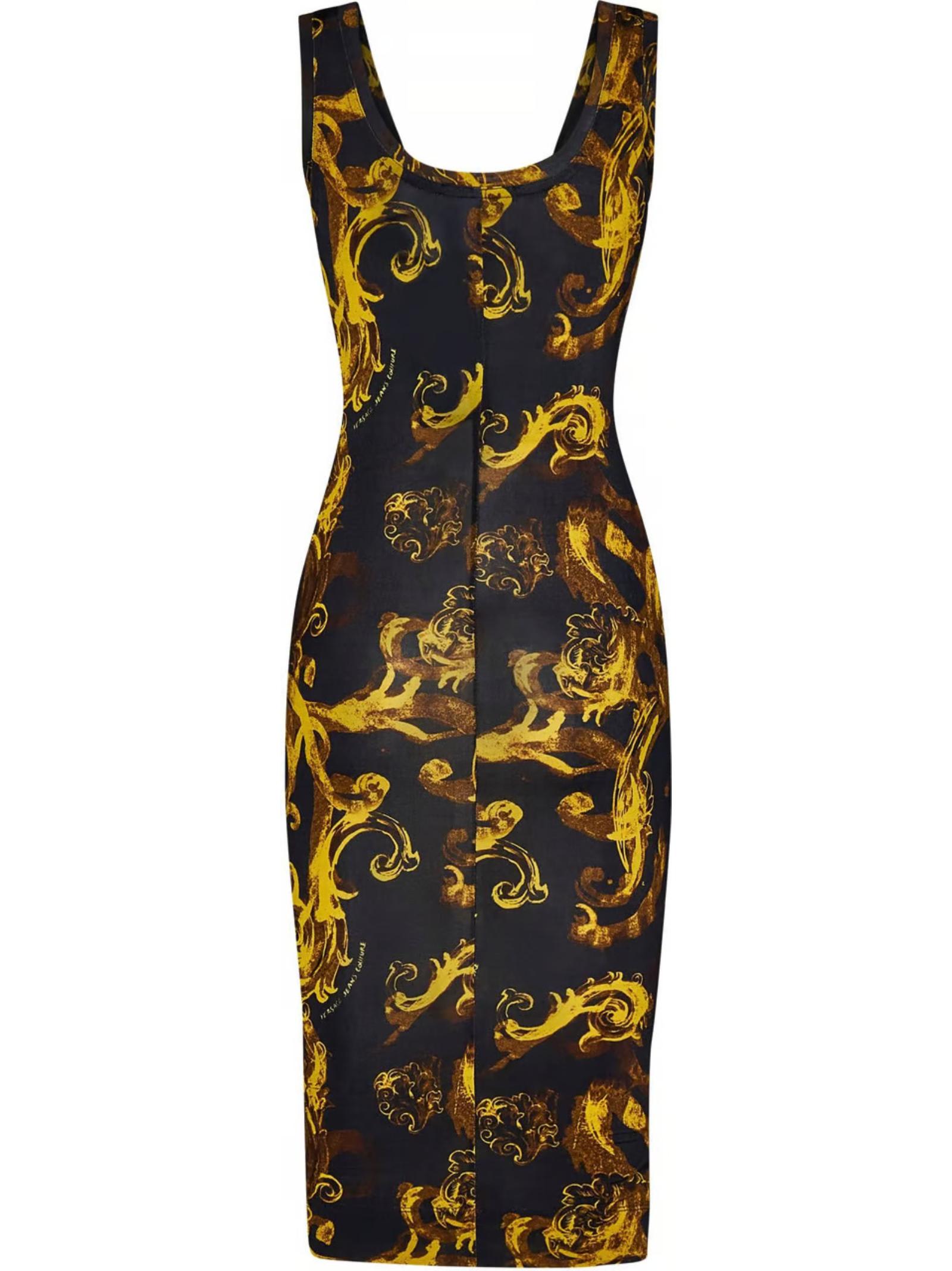 Shop Versace Jeans Couture Dress In Black