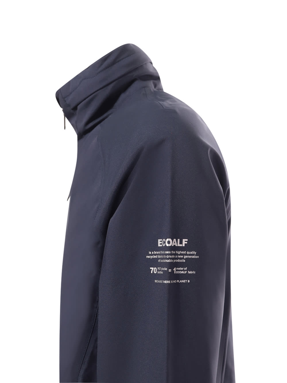 Shop Ecoalf Jacket In Midnight Navy