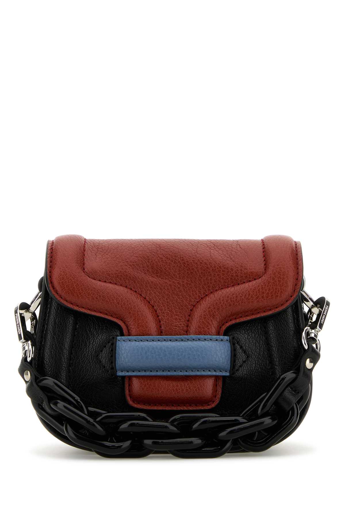 Pierre Hardy Multicolor Leather Micro Alphaville Handbag In Mahoganyblack