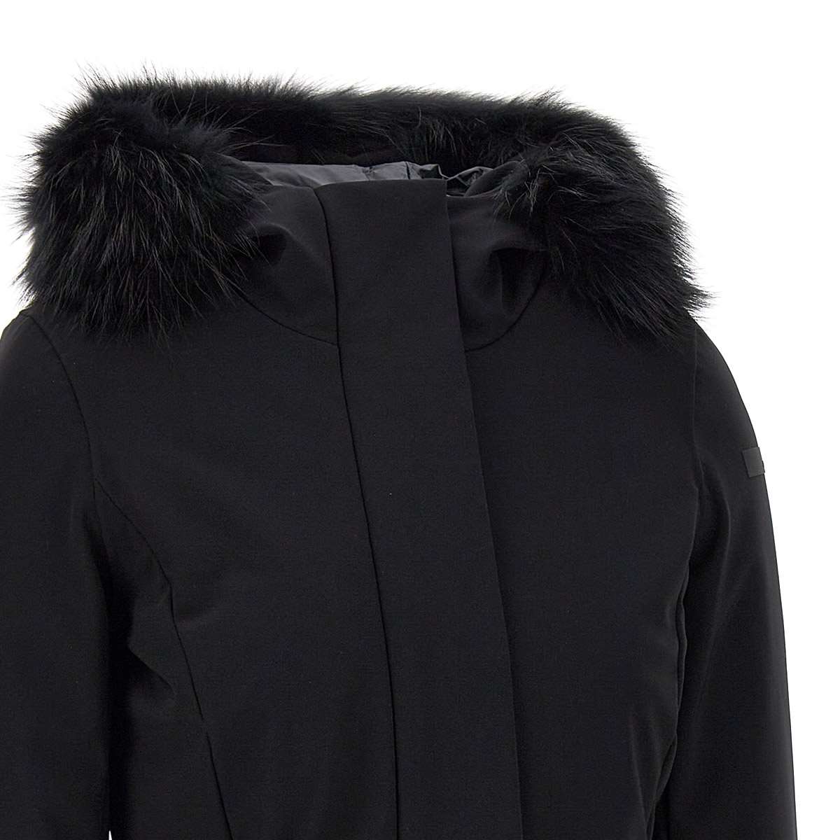 Shop Rrd - Roberto Ricci Design Winter Long Fur Jacket In Nero