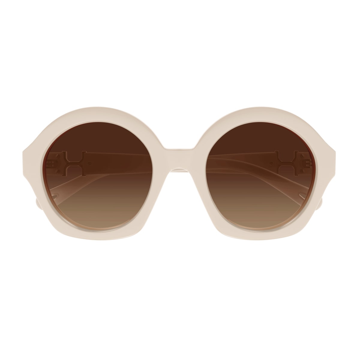 Chloé Ch0302s Marcie- Linea  003 Ivory Brown Sunglasses In Brown
