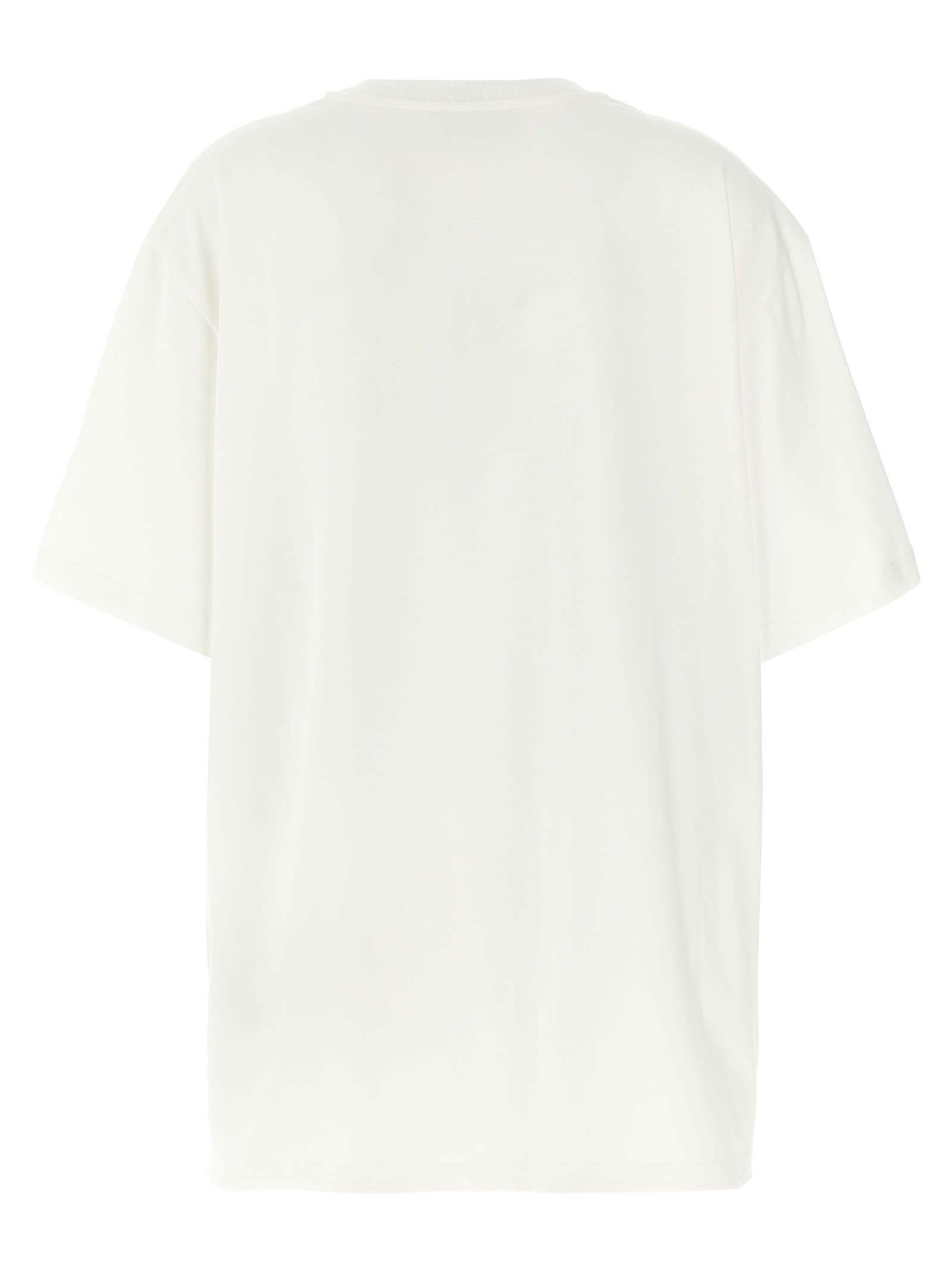 Shop Attico Slit T-shirt In White