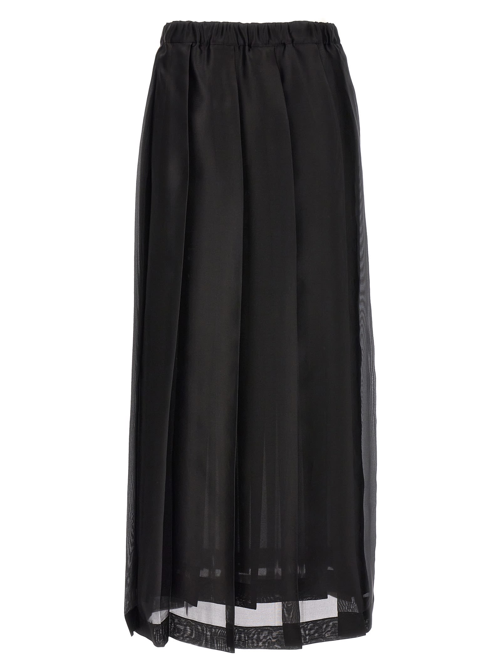 Long Pleated Skirt