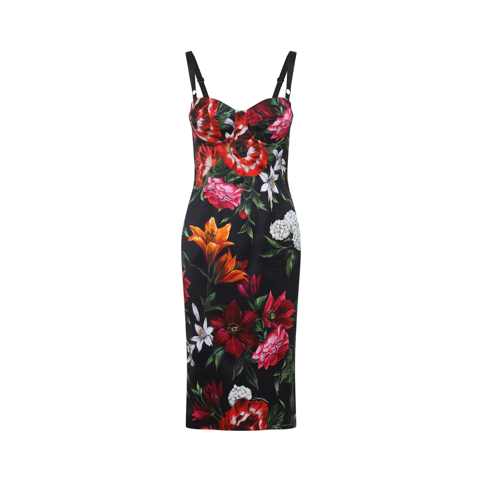 Dolce & Gabbana Floral Print Dress In Multi