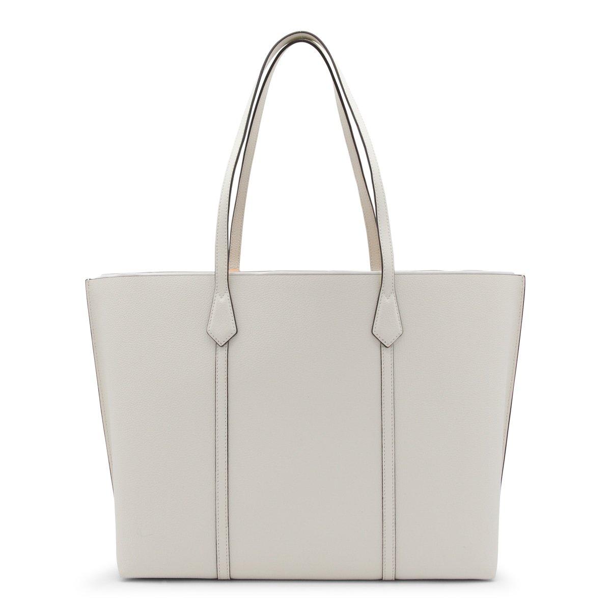 Shop Tory Burch Perry Triple-compartment Tote Bag In White