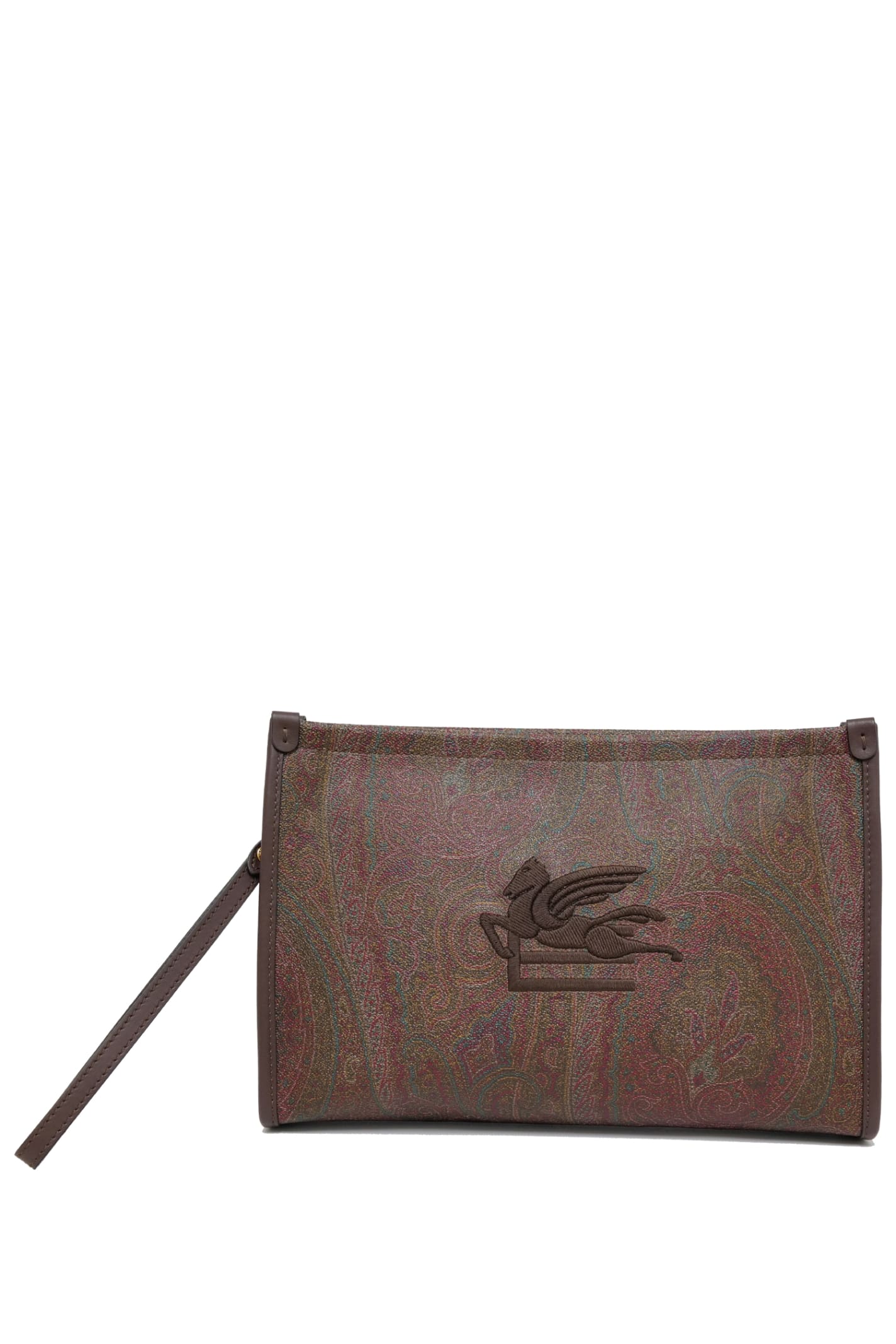 Shop Etro Handbag In Brown
