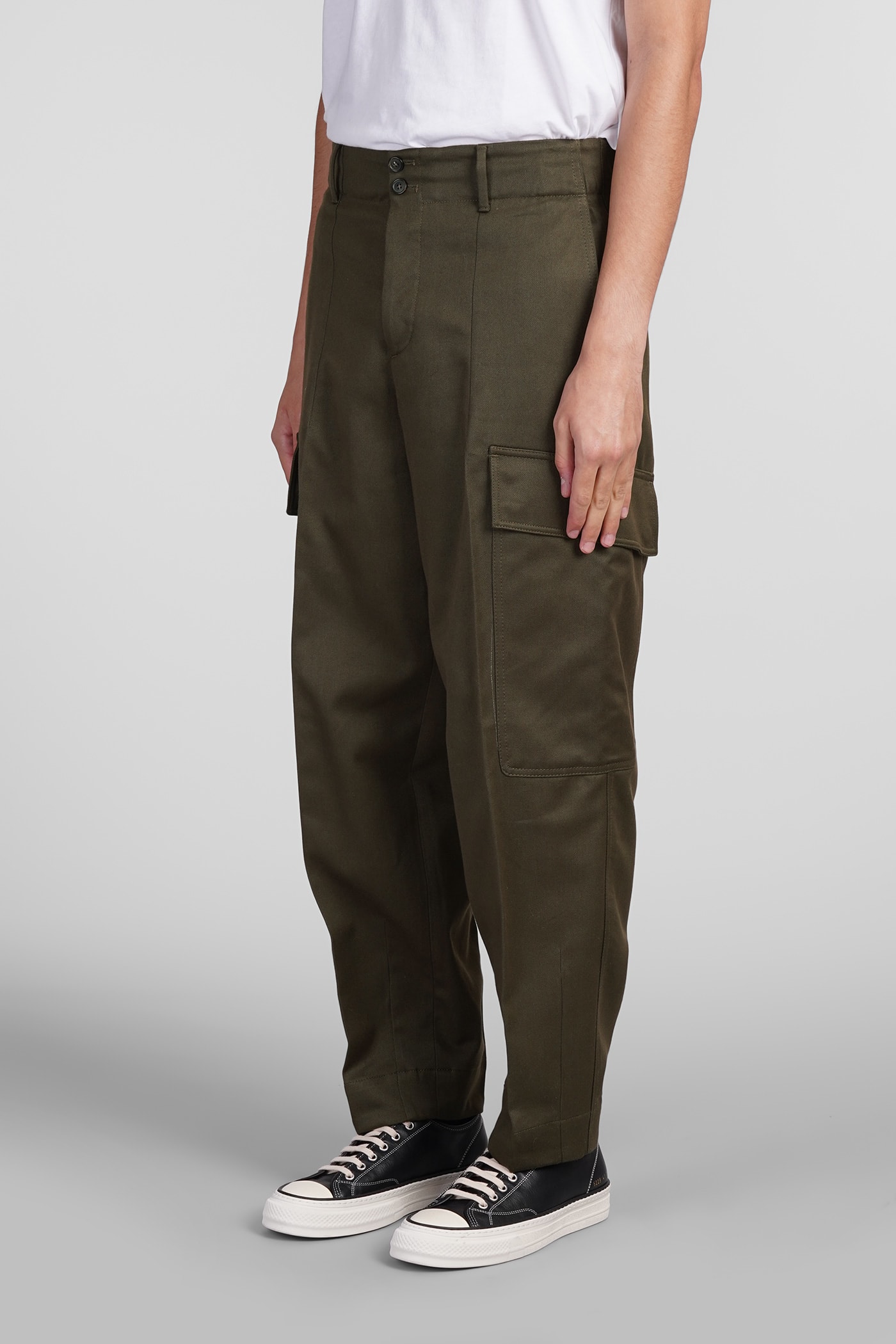 Shop Pt Torino Pants In Green Wool