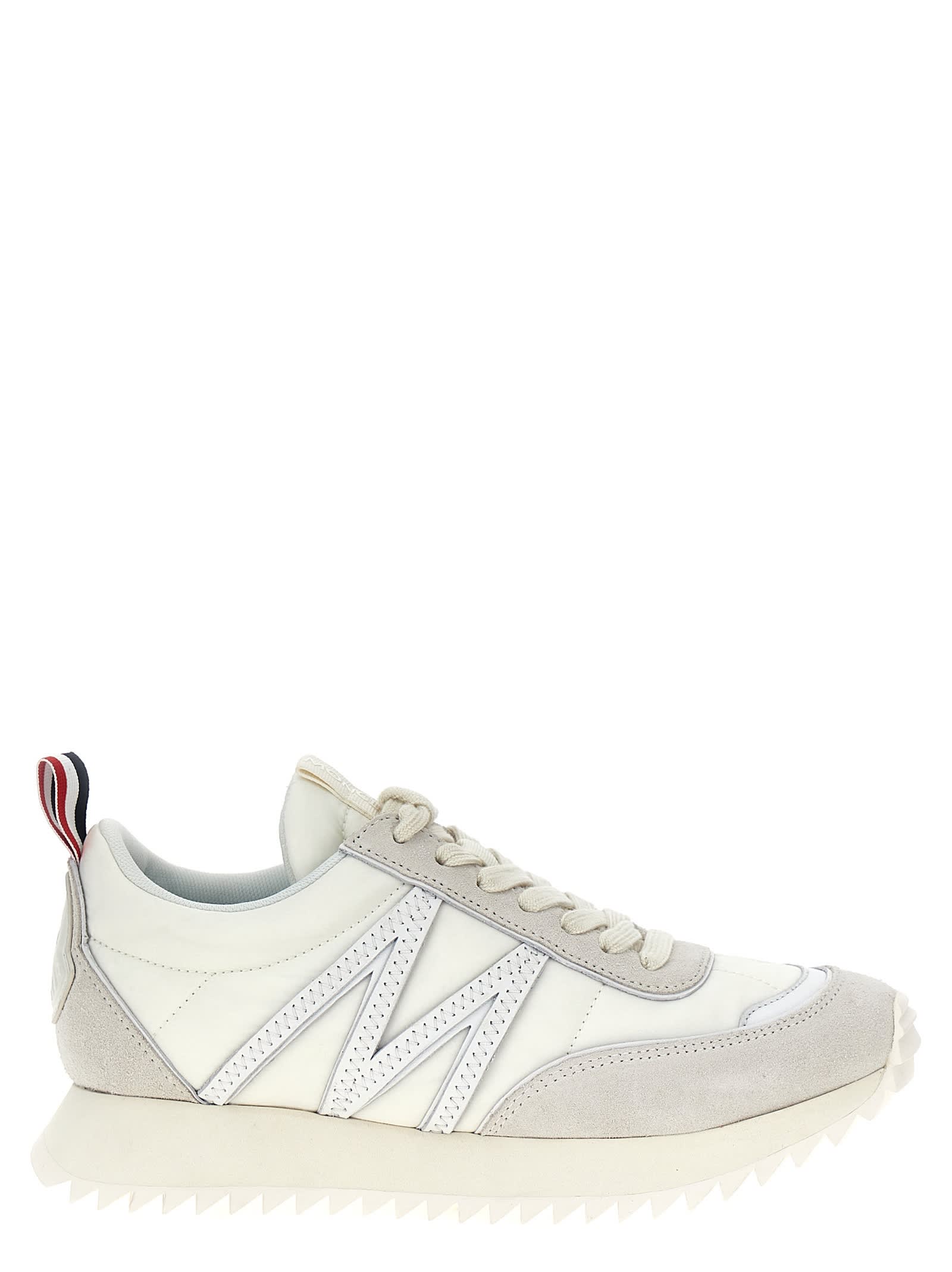 Shop Moncler Pacey Sneakers In White