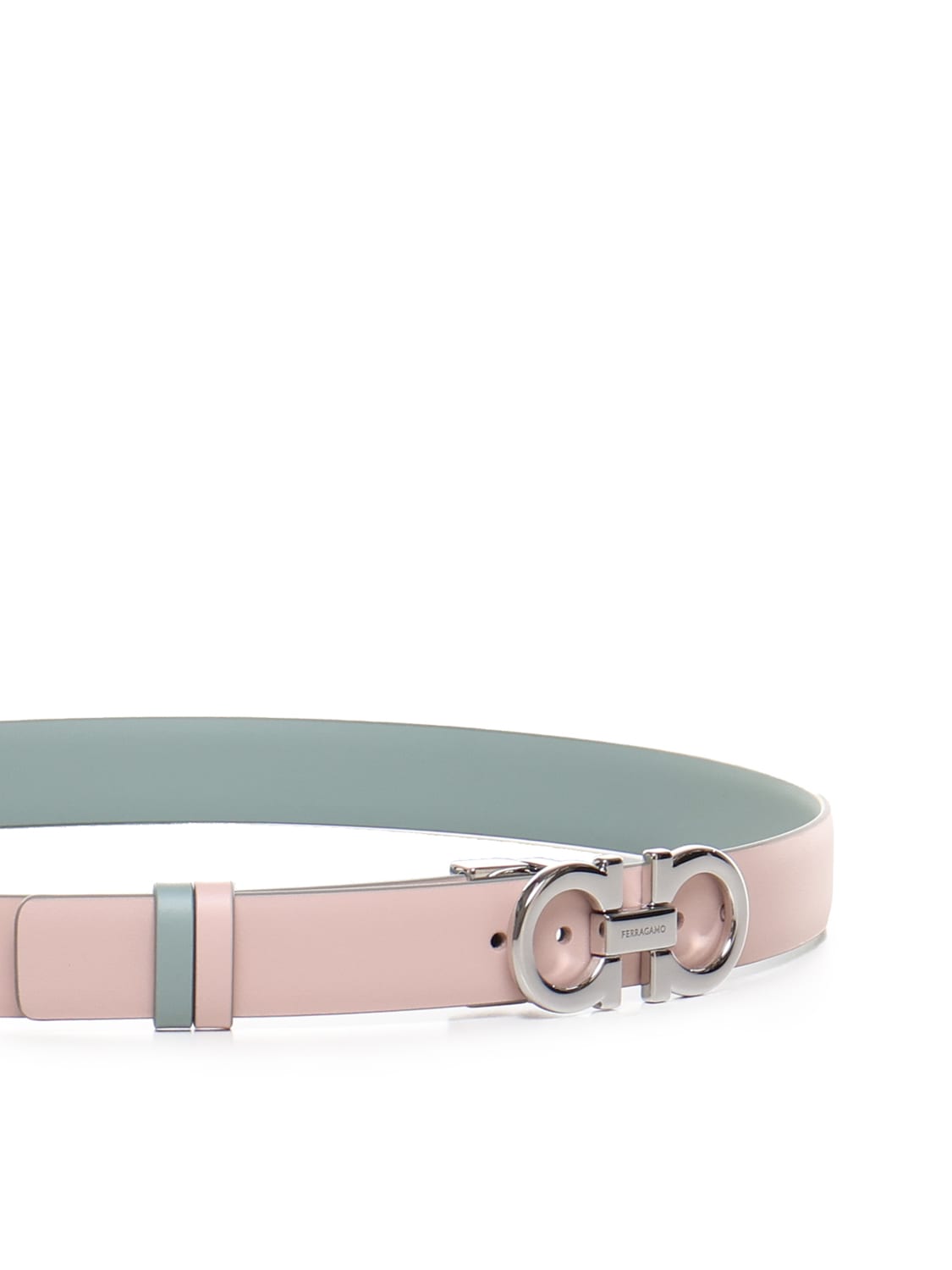 Shop Ferragamo Reversible Leather Belt In Pink, Sugar Paper