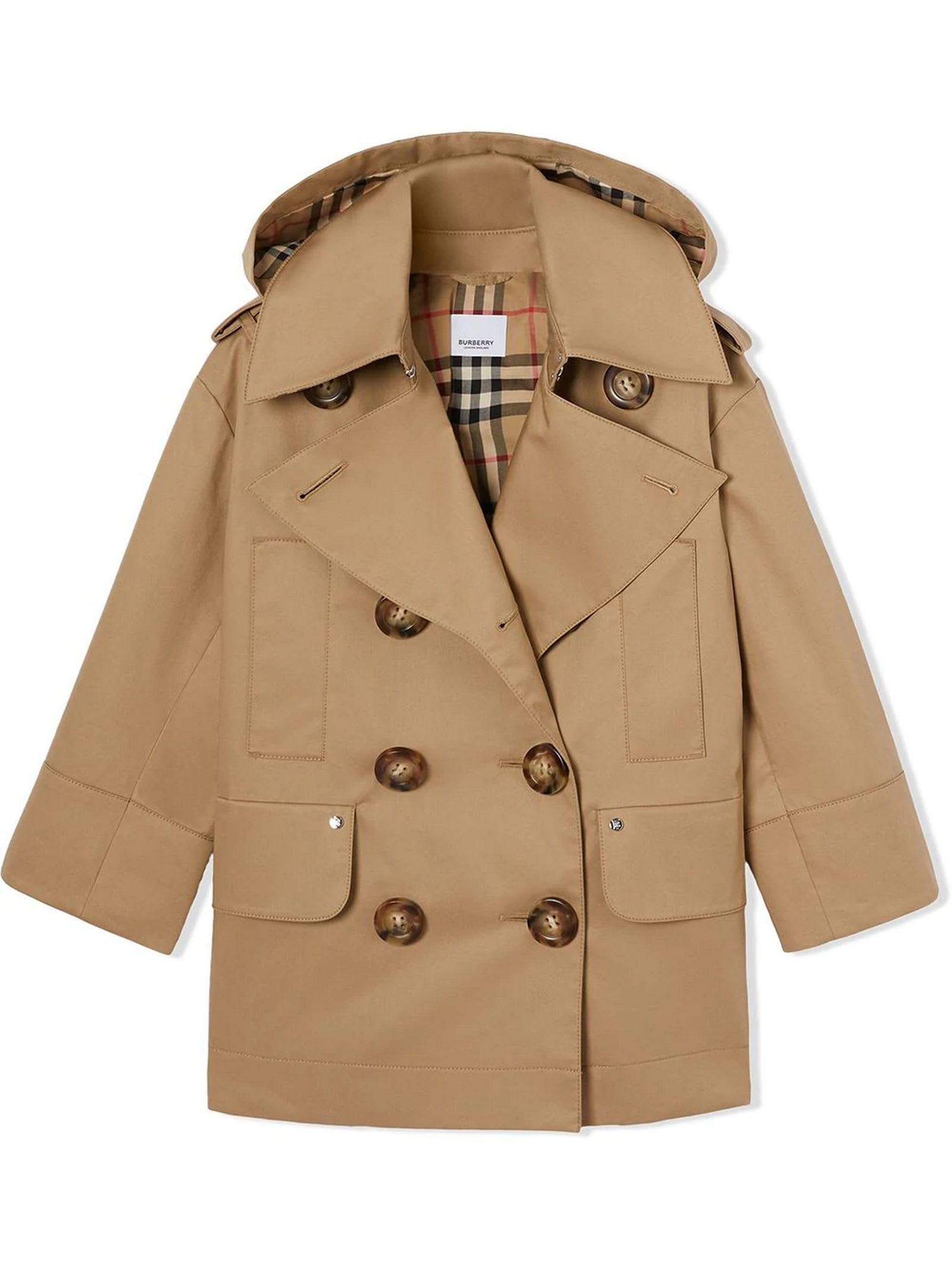 Photo of  Burberry Honey Cotton Twill Trench Coat- shop Burberry jackets online sales