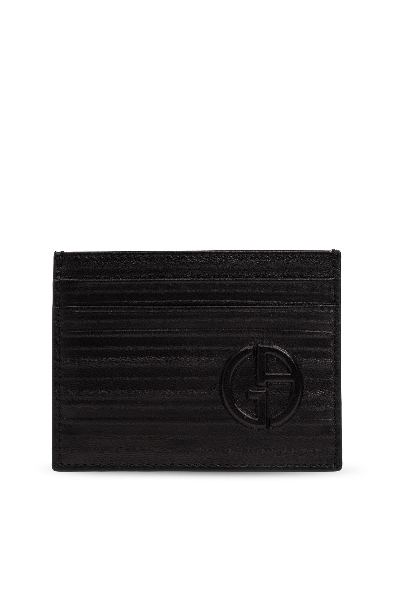 Giorgio Armani Card Case And Keychain Set In Uc001