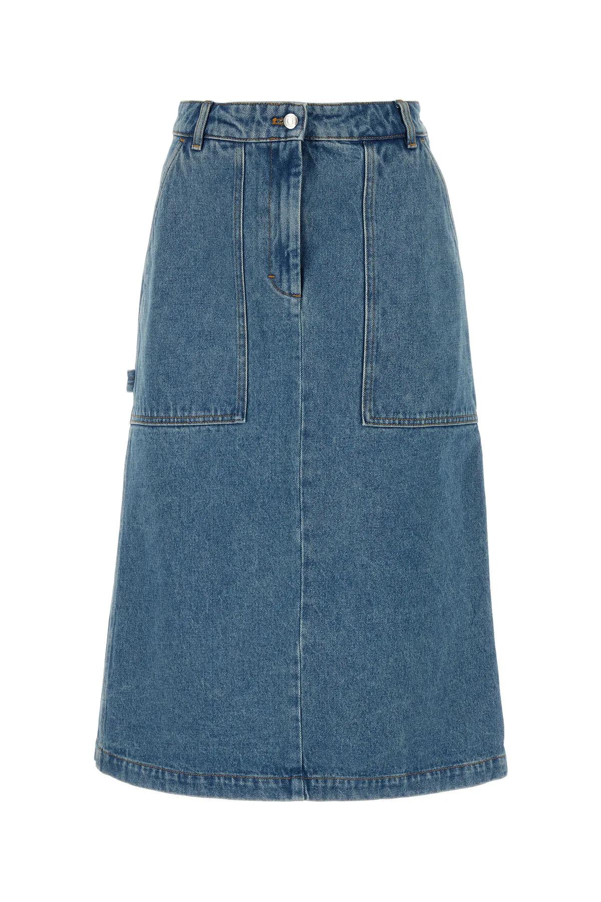 Maison Kitsuné Denim Skirt