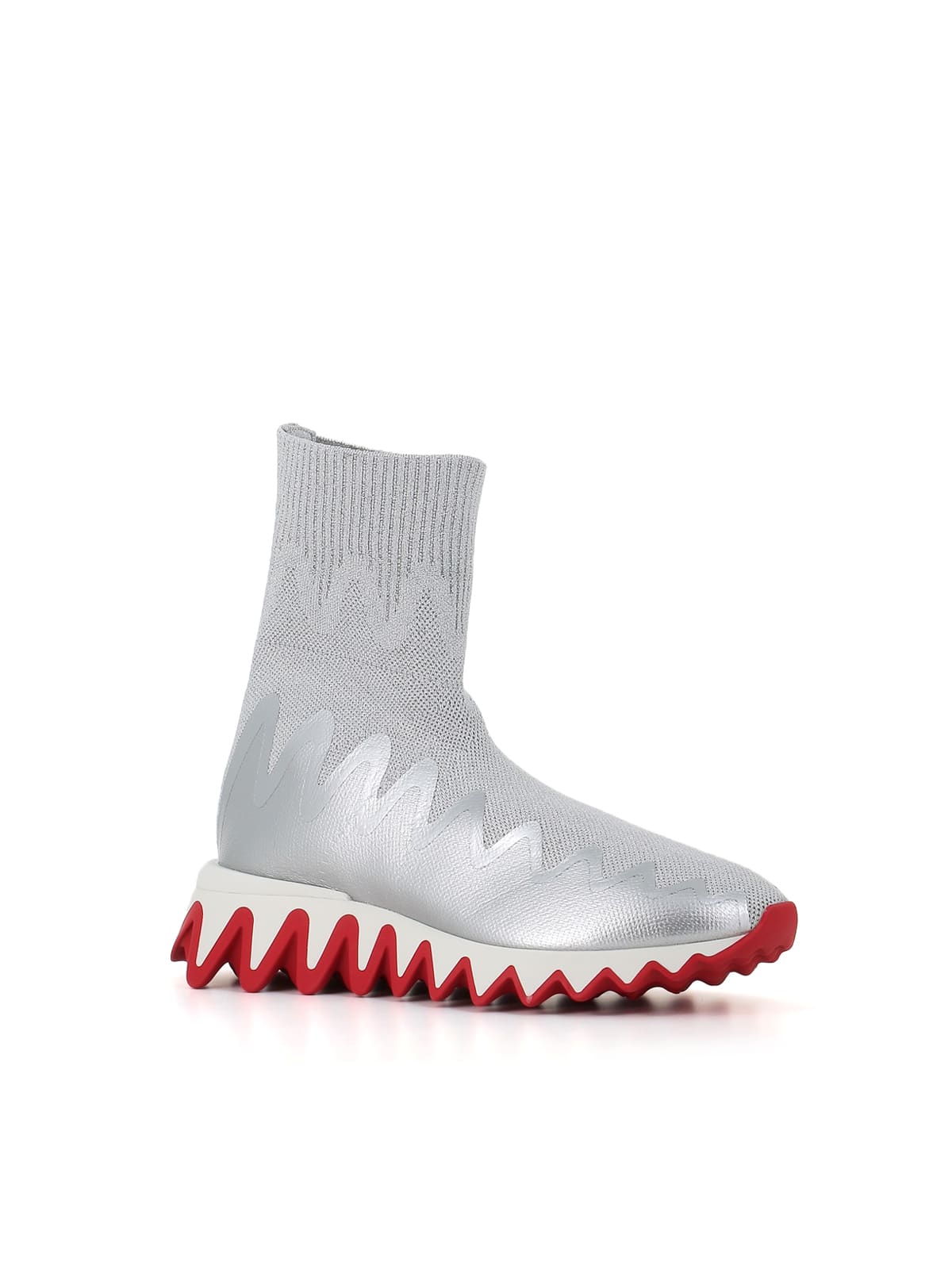 Christian Louboutin Black Sharky Sock Sneakers