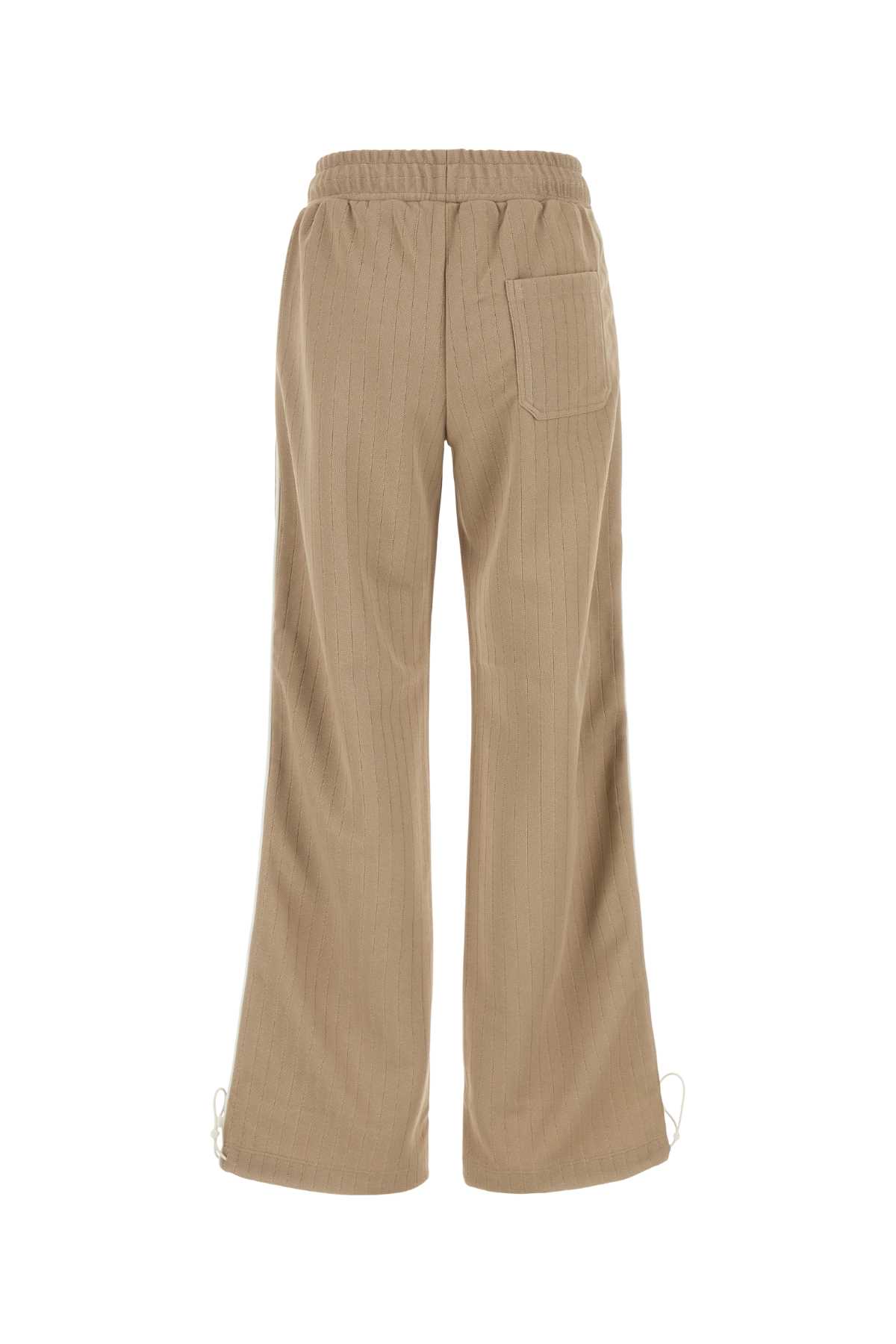 Shop Golden Goose Beige Polyester Joggers In Palekhakipapyrus