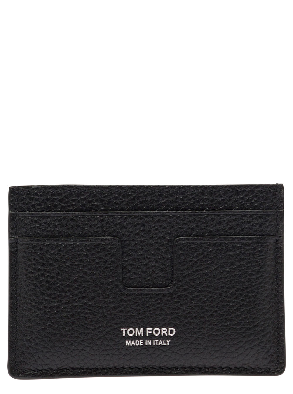Shop Tom Ford Logo Printed Classic Credit Card Holder In Black