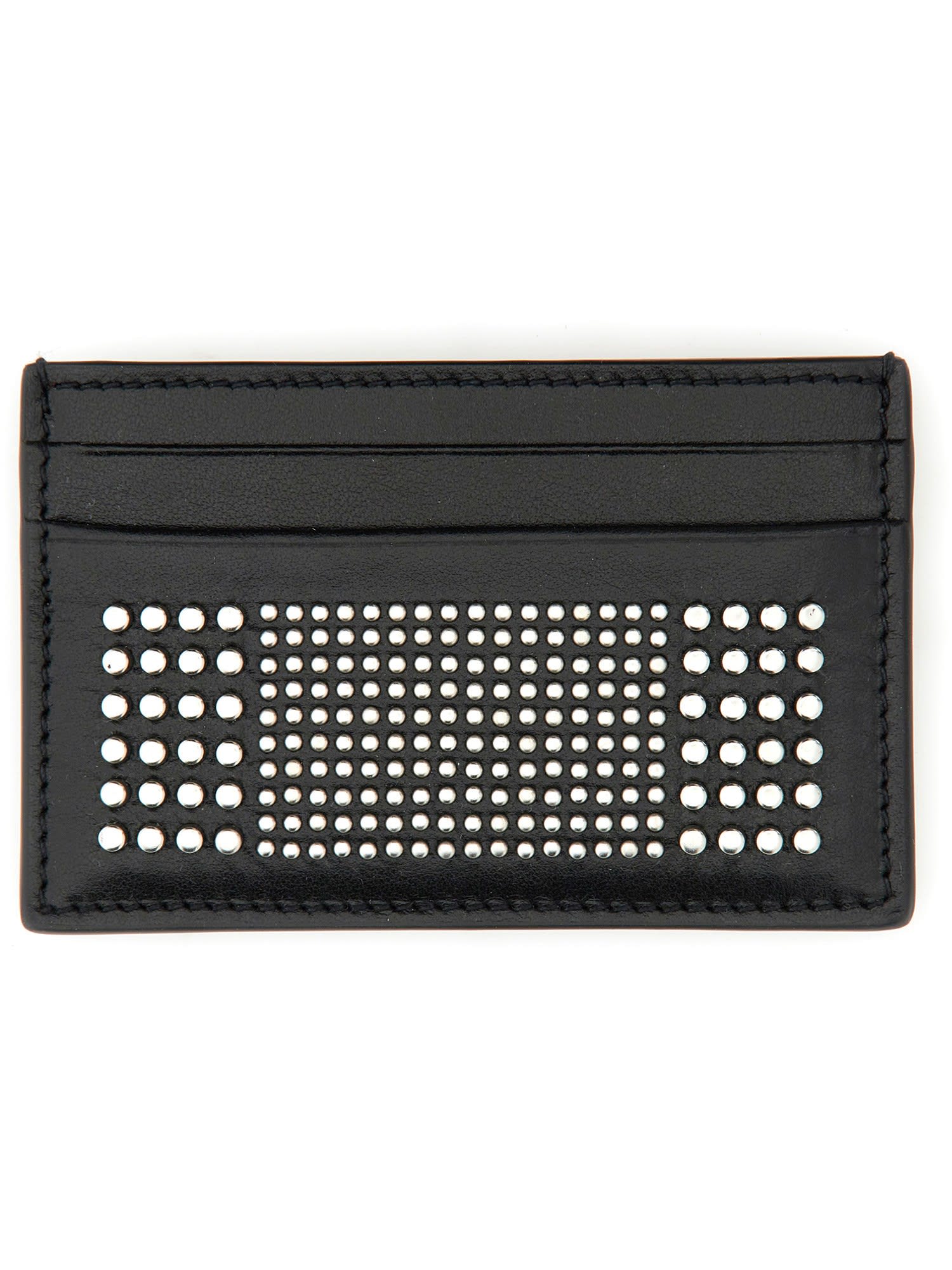 Alexander McQueen Leather Card Holder With Studs