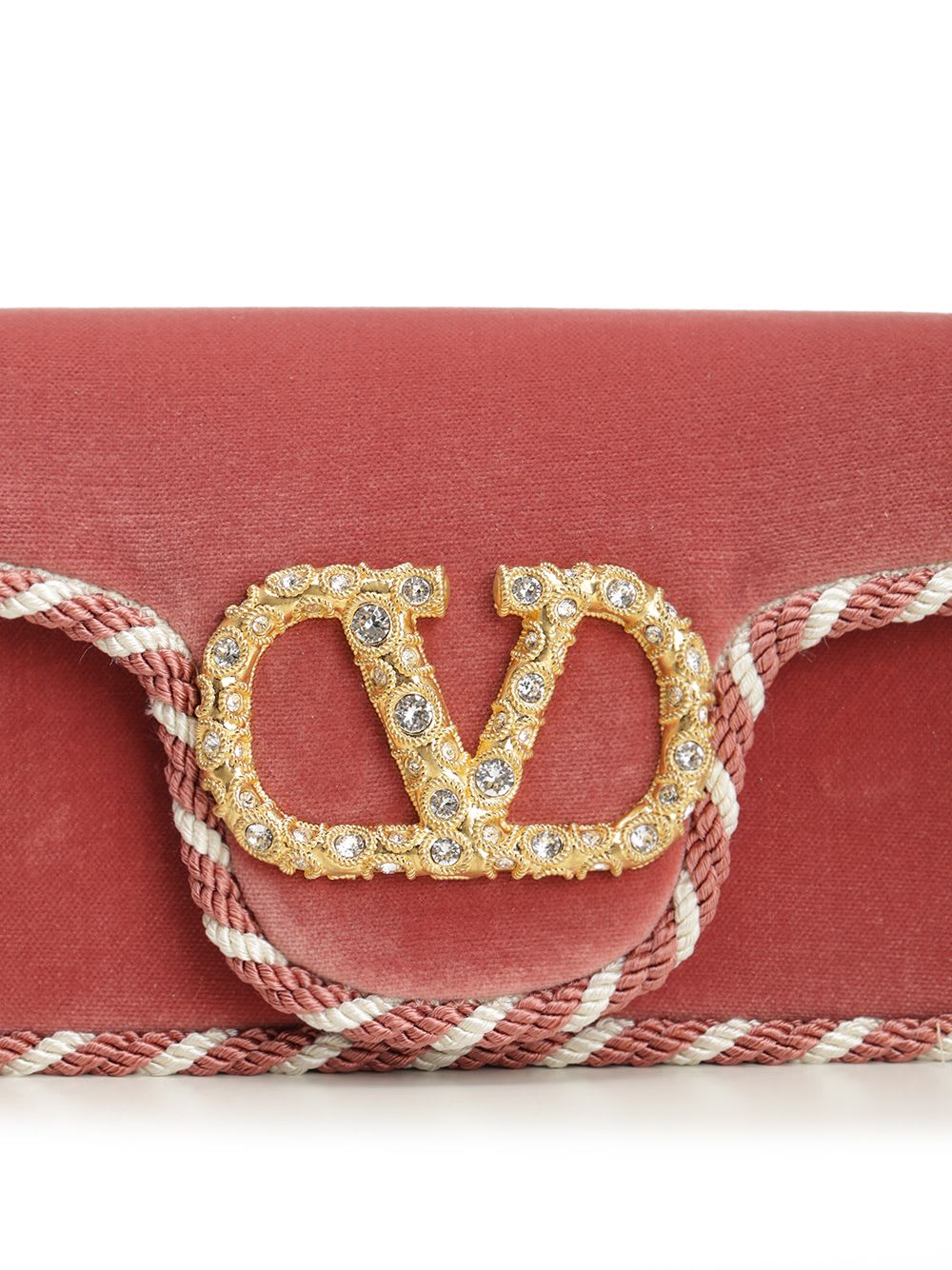 Valentino Locò Mini Velvet Clutch