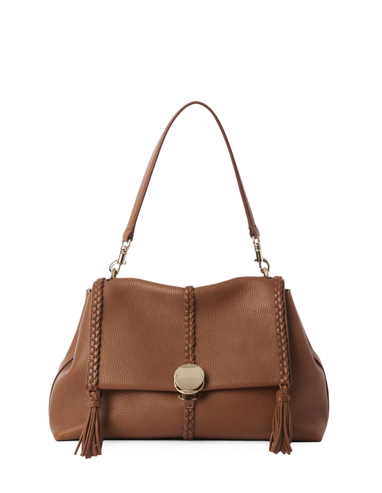 Shop Chloé Caramel Medium Soft Penelope Shoulder Bag