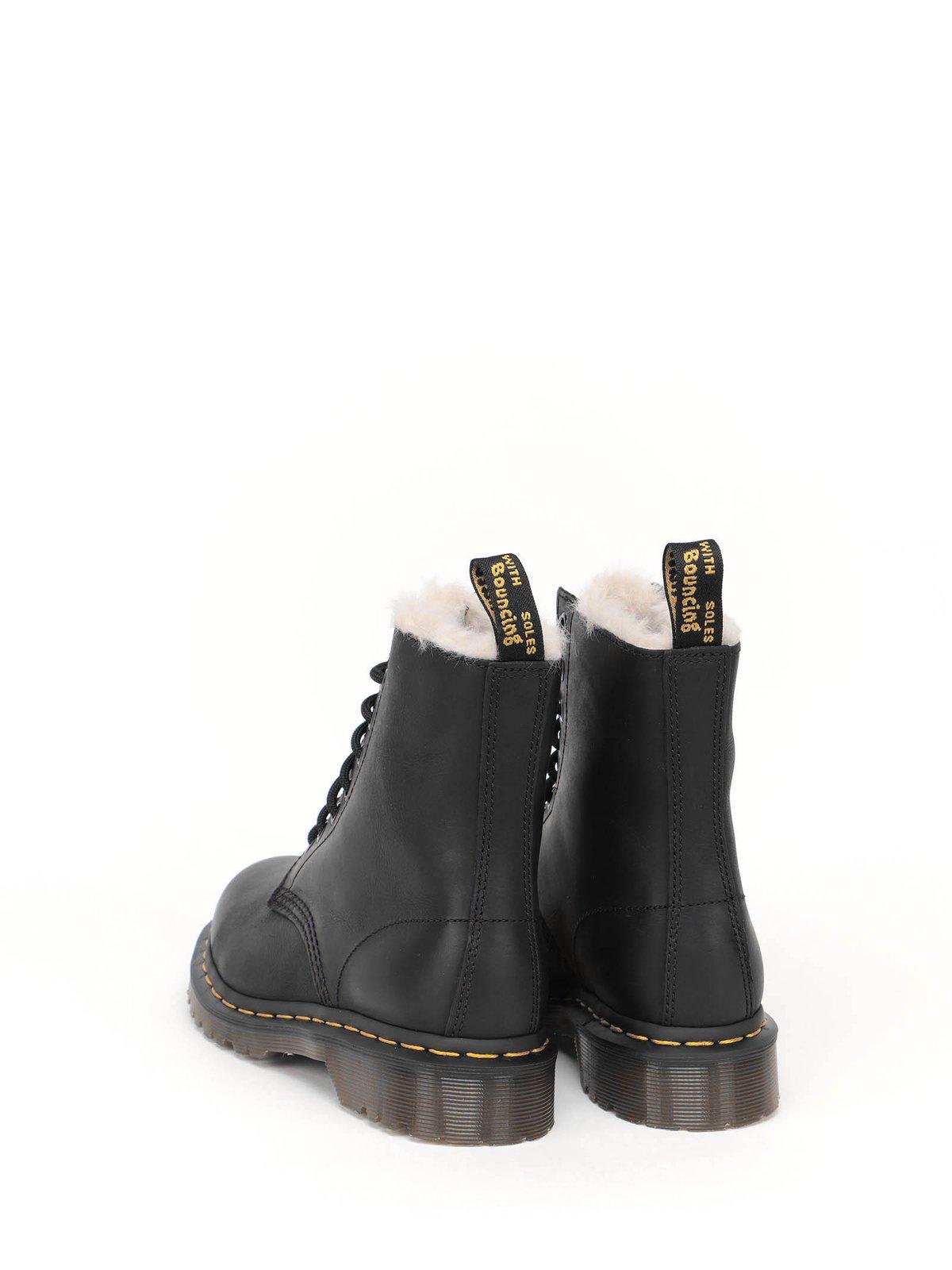 Shop Dr. Martens' 1460 Serena Faux-fur Boots In Black Wyoming