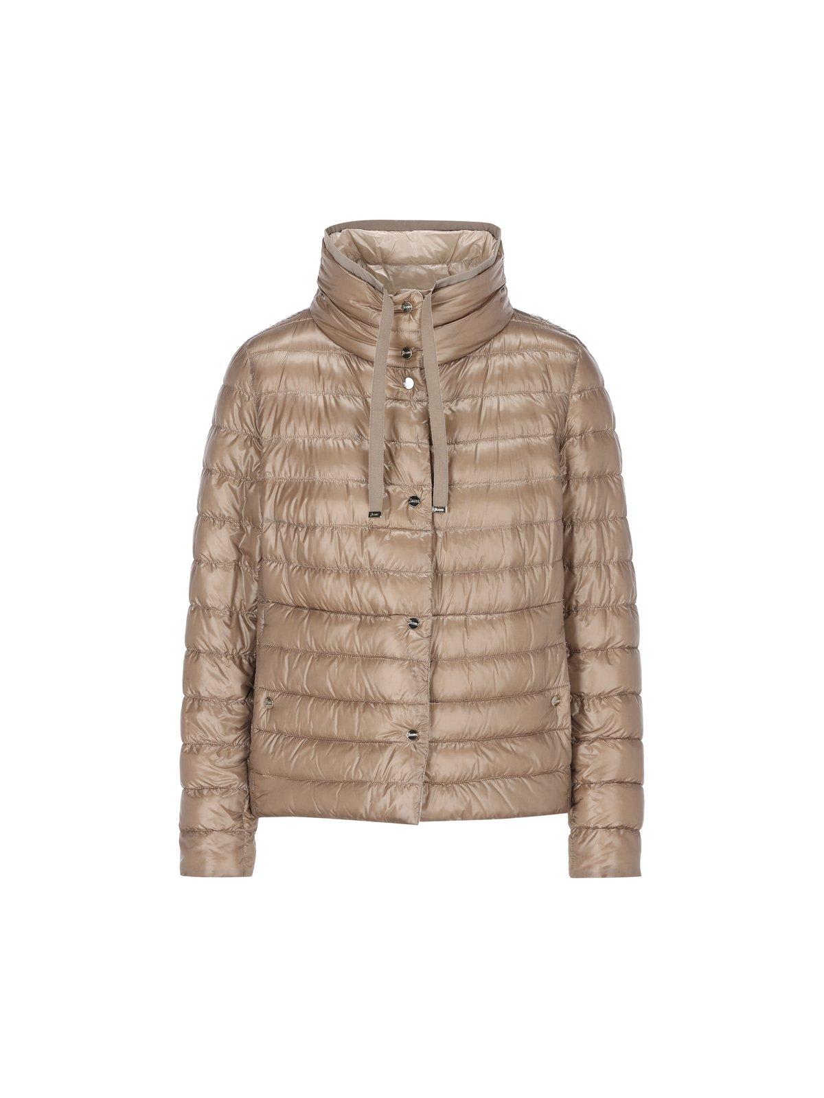 Herno Women's Nylon Down Jacket In Brown