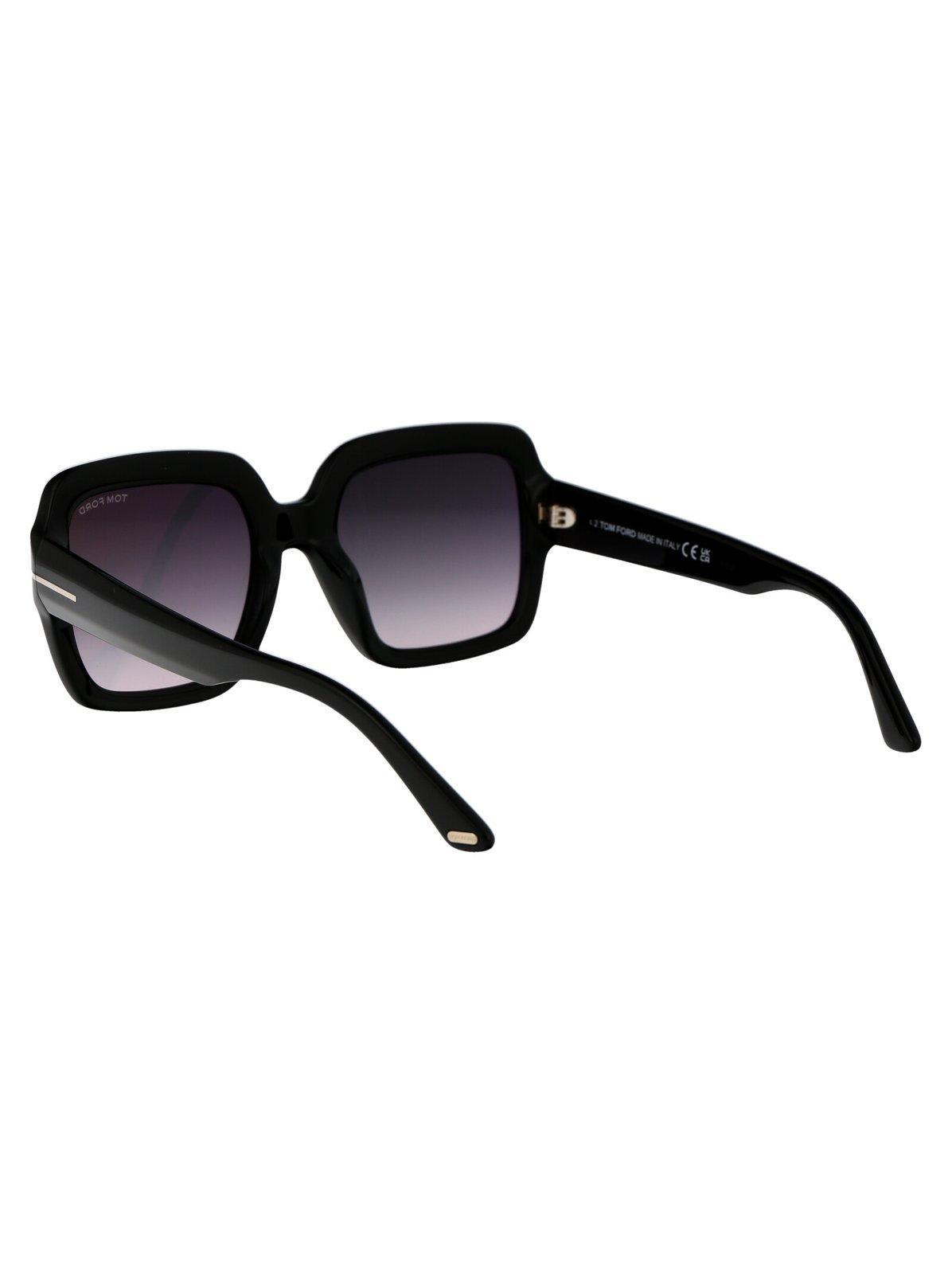 Shop Tom Ford Square-frame Sunglasses In 01b