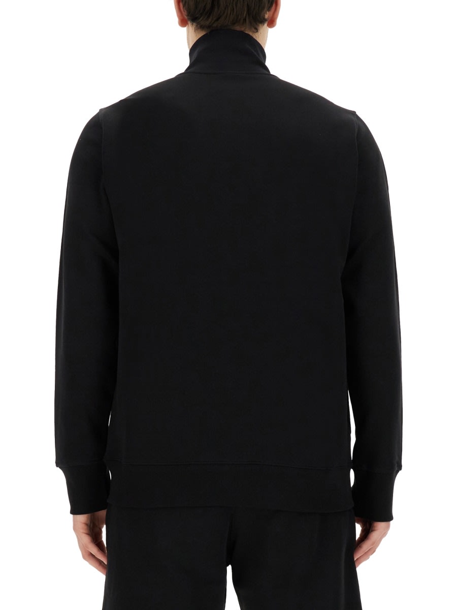 Ps By Paul Smith Ps Paul Smith Zebra Logo Cotton Sweatshirt In Black