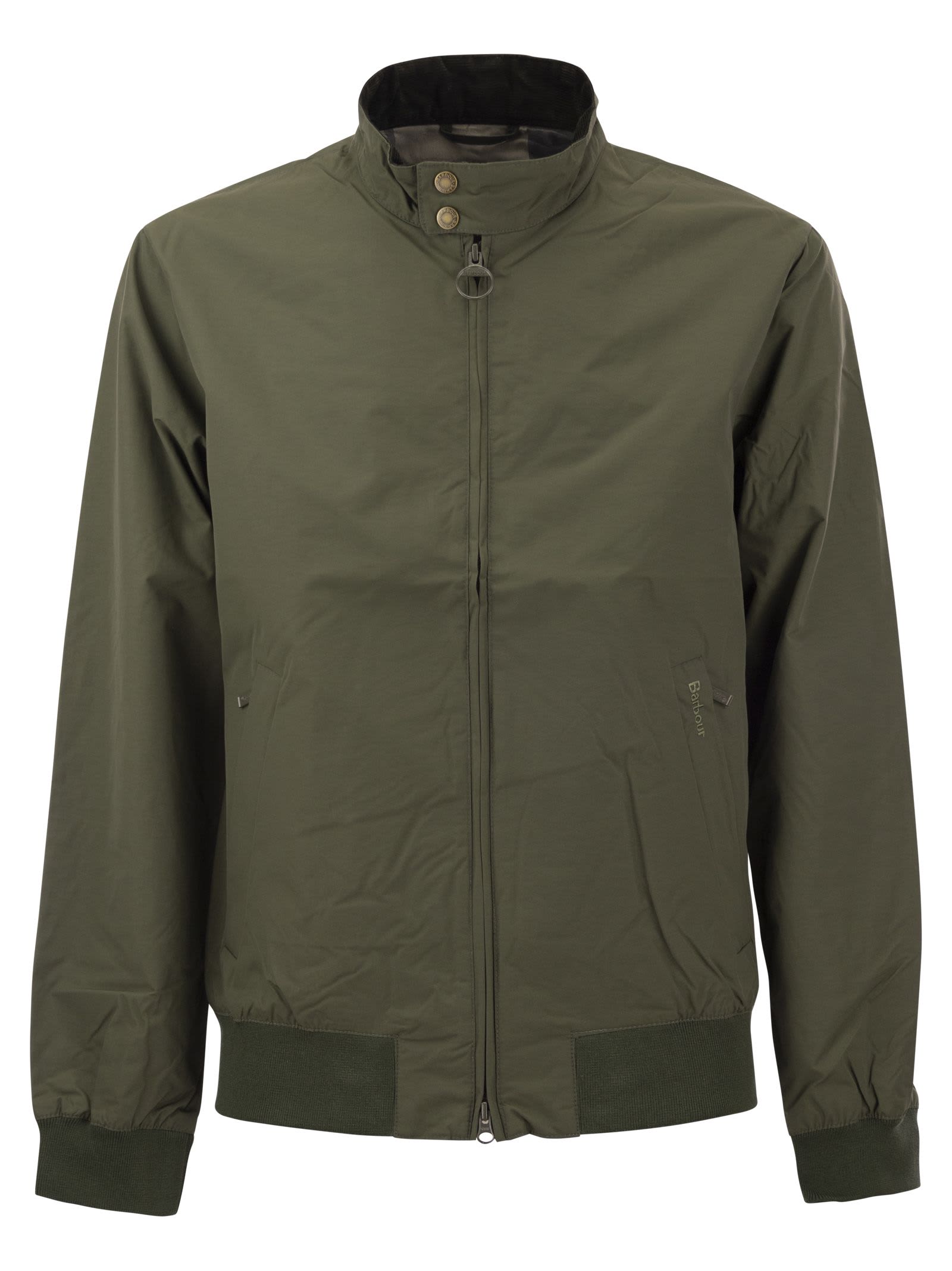Barbour Royston - Casual Bomber Jacket In Olive Green | ModeSens