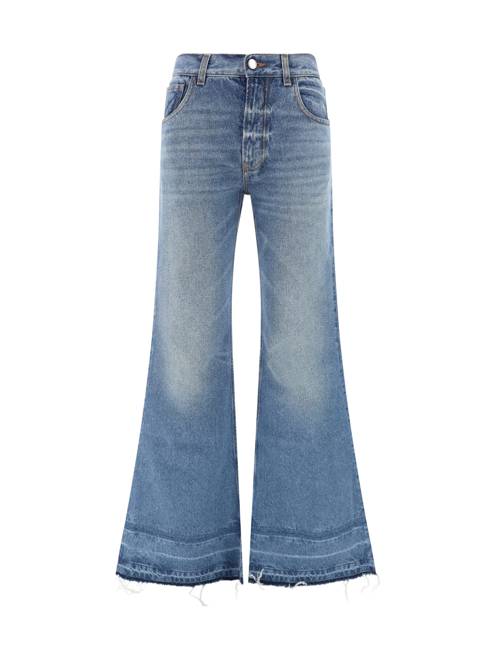 Chloé Frayed Edge Flared Jeans