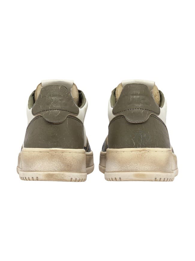 Autry Leather Medalist Low Super Vintage Sneakers In Multi
