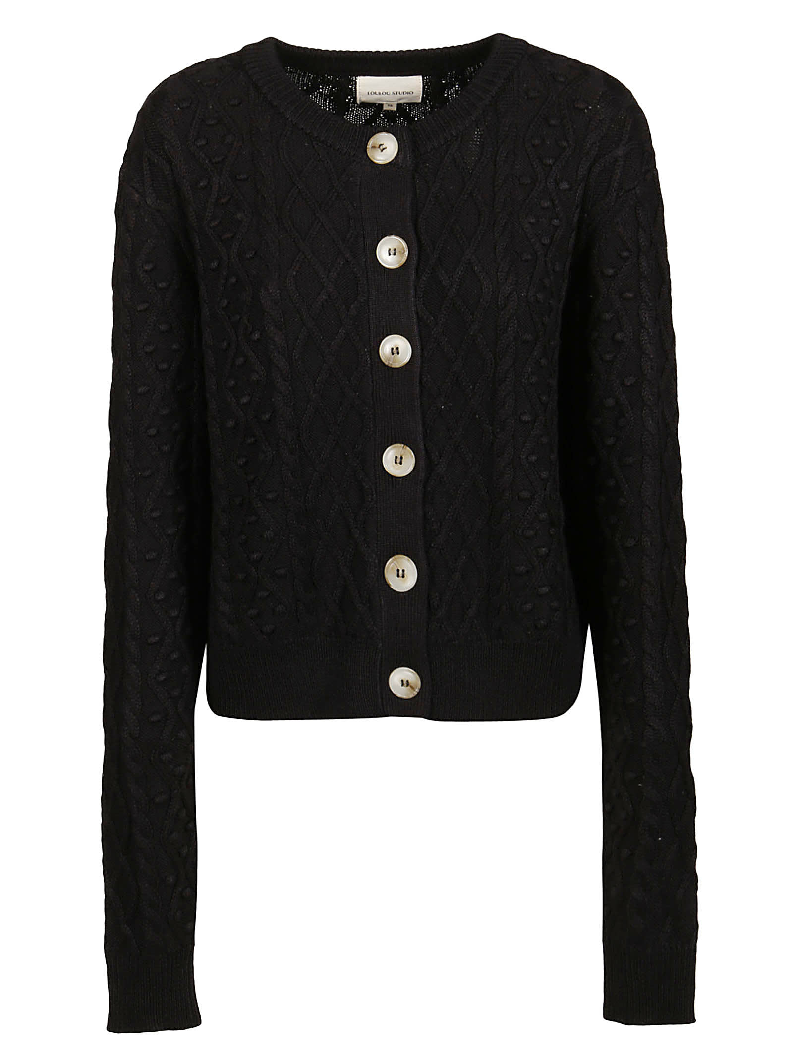 Loulou Studio Vilm Cable Knit Cardigan