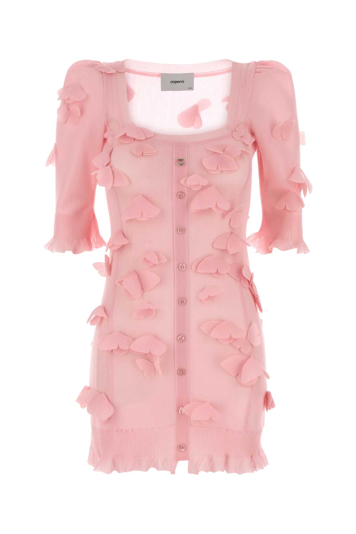 Pink Knit Mini Dress