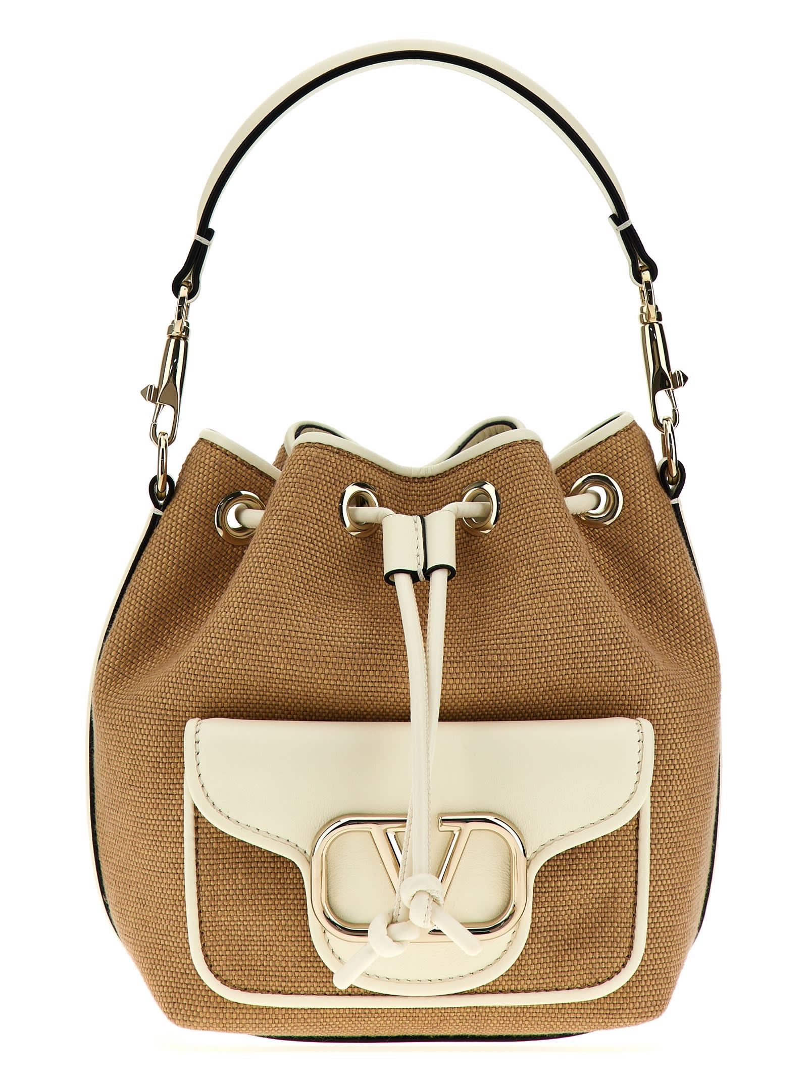 Valentino Garavani Locò Handbag In White